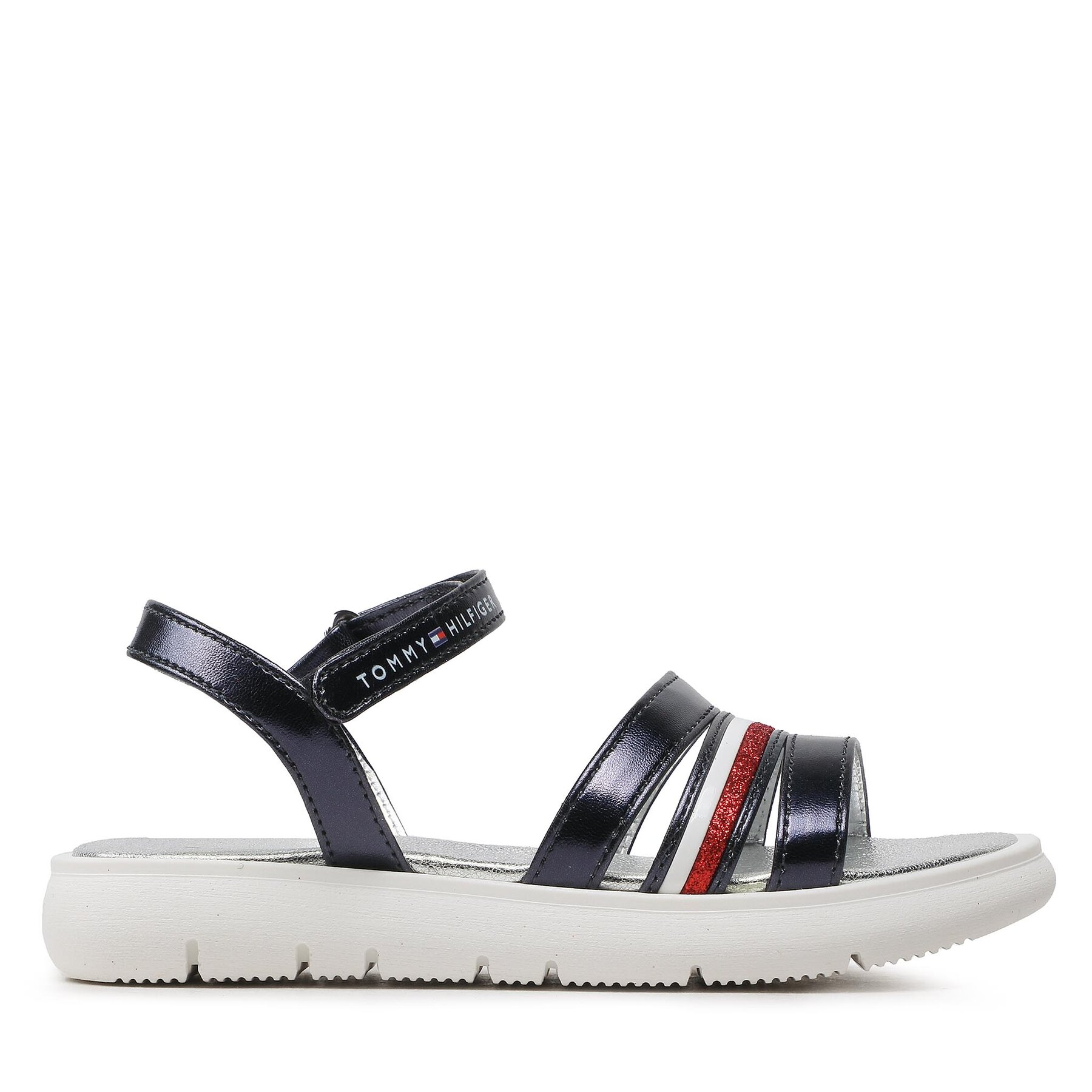 Sandales Tommy Hilfiger Stripes Velcro T4A2-32771-1372 M Tumši zils