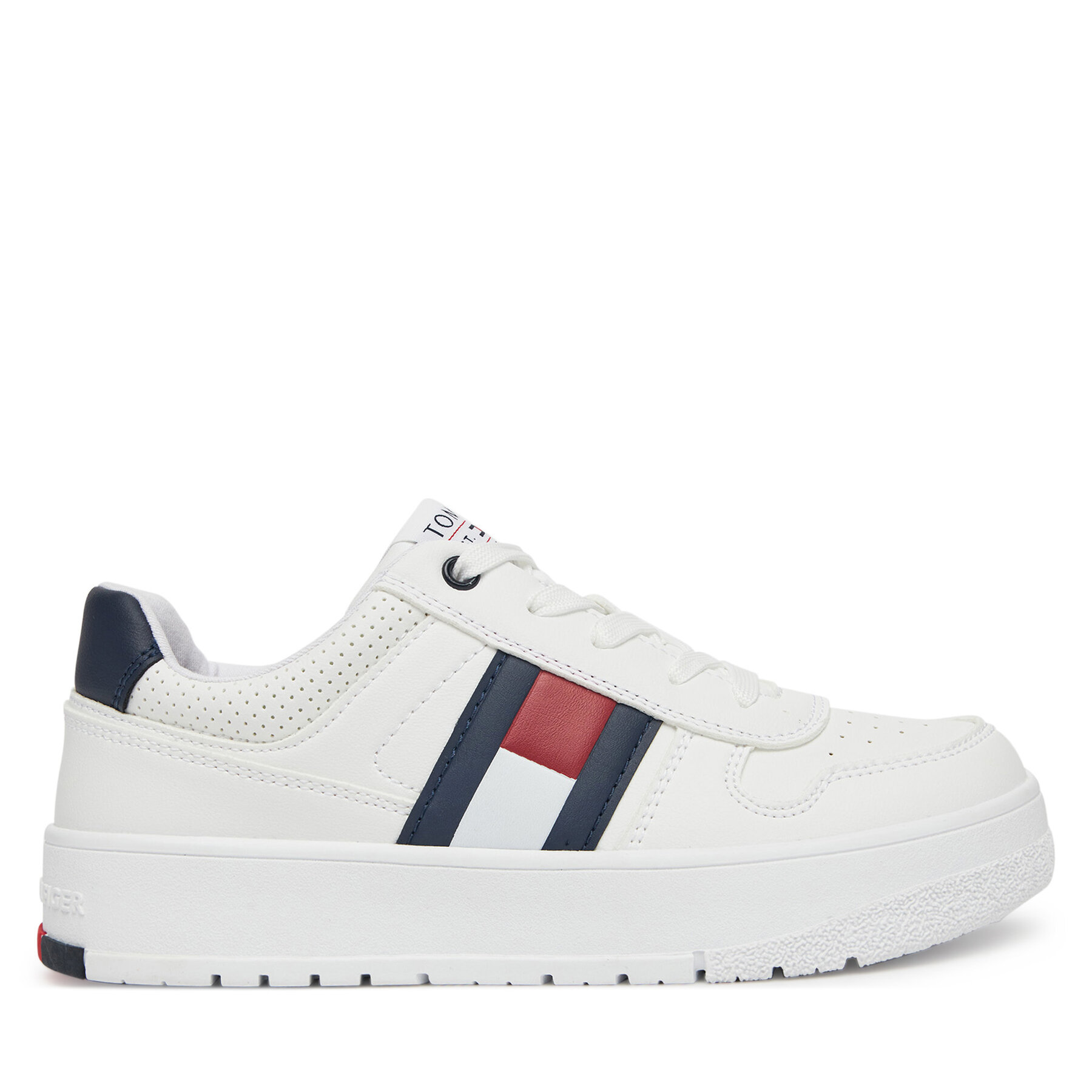 Sneakers Tommy Hilfiger Flag Low Cut Velcro Sneaker T3X9-33859-1355 S Alb
