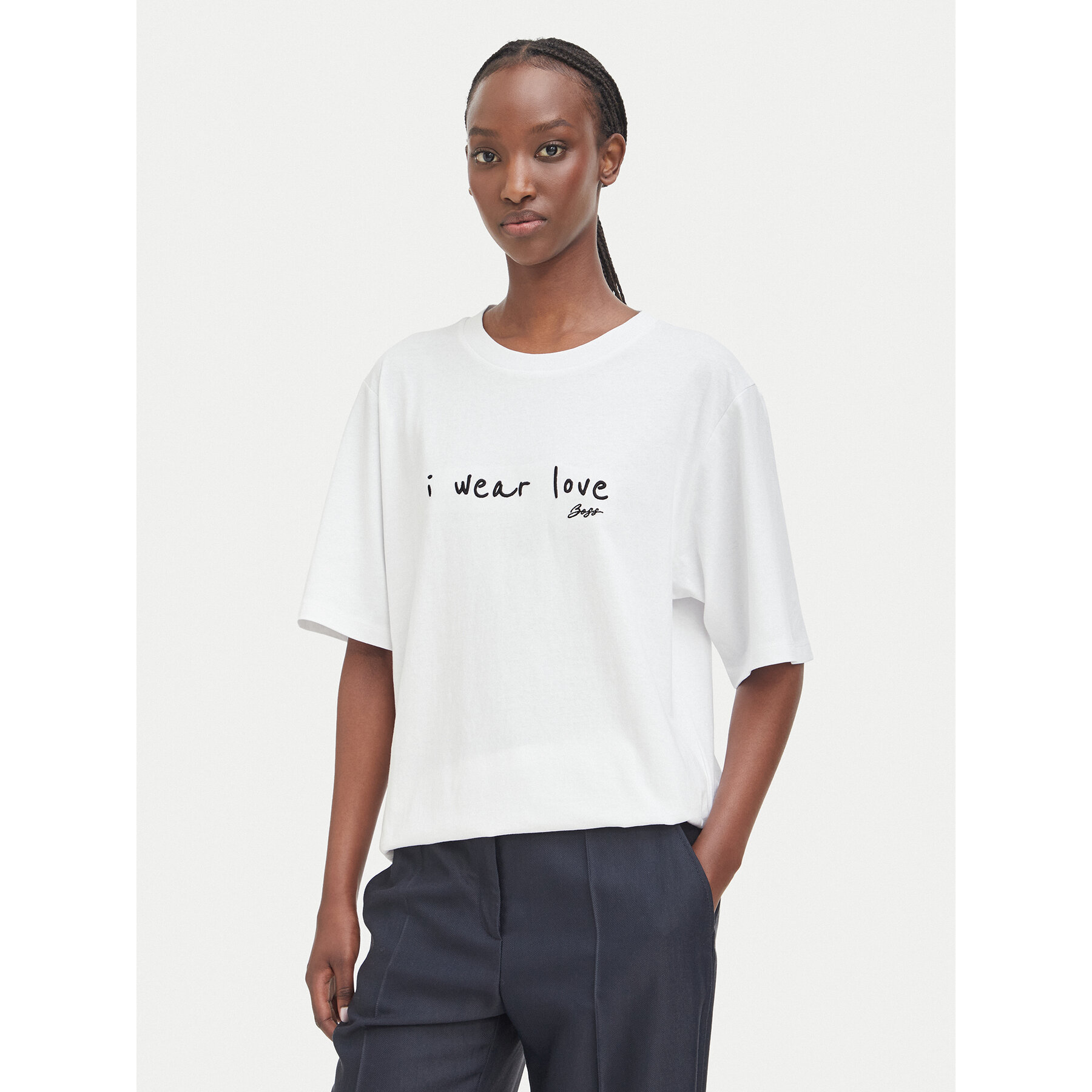 BOSS T-Shirt C_Eregular_9 50571491 Weiß Relaxed Fit