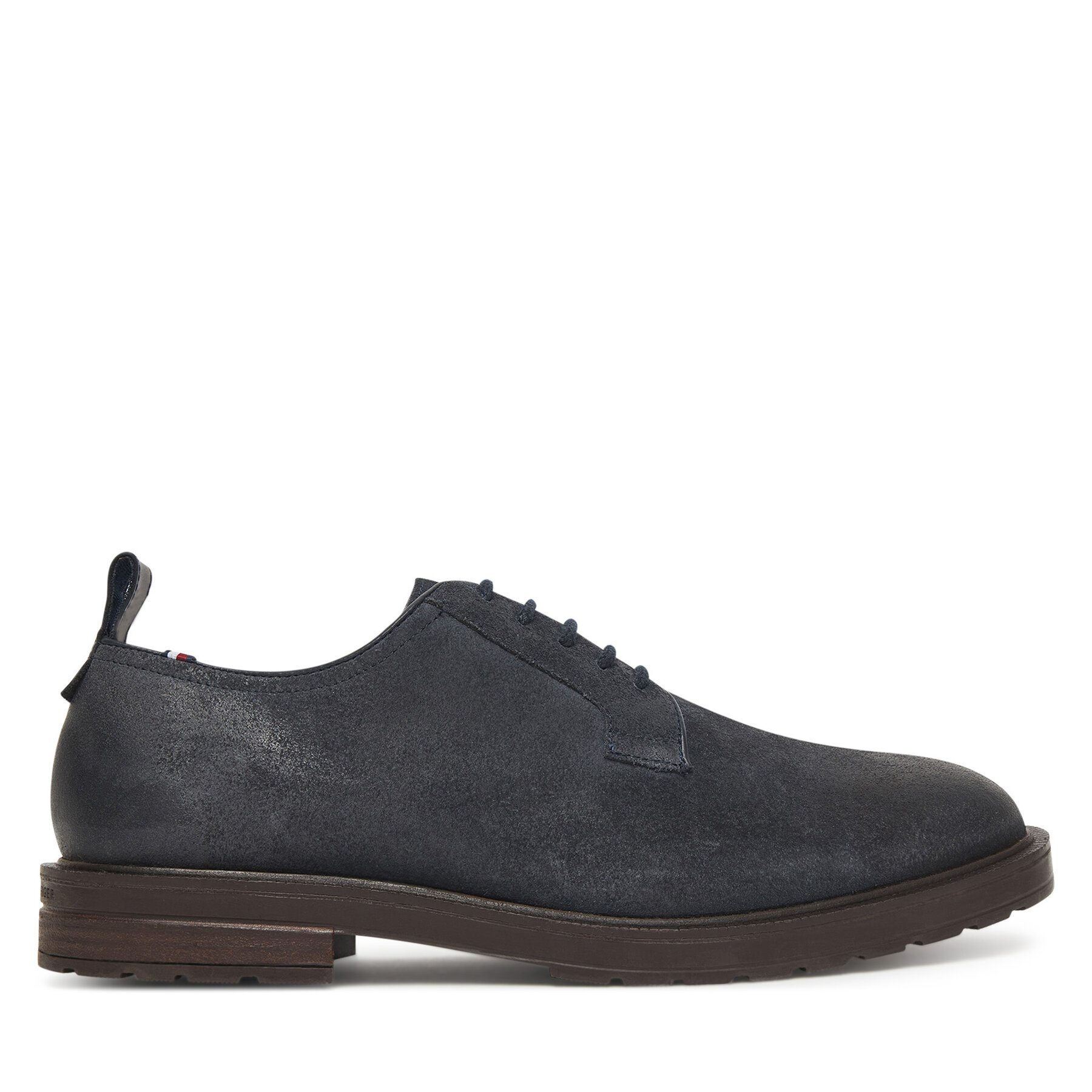 Nizki čevlji Tommy Hilfiger Cleated Derby FM0FM05770 Mornarsko modra