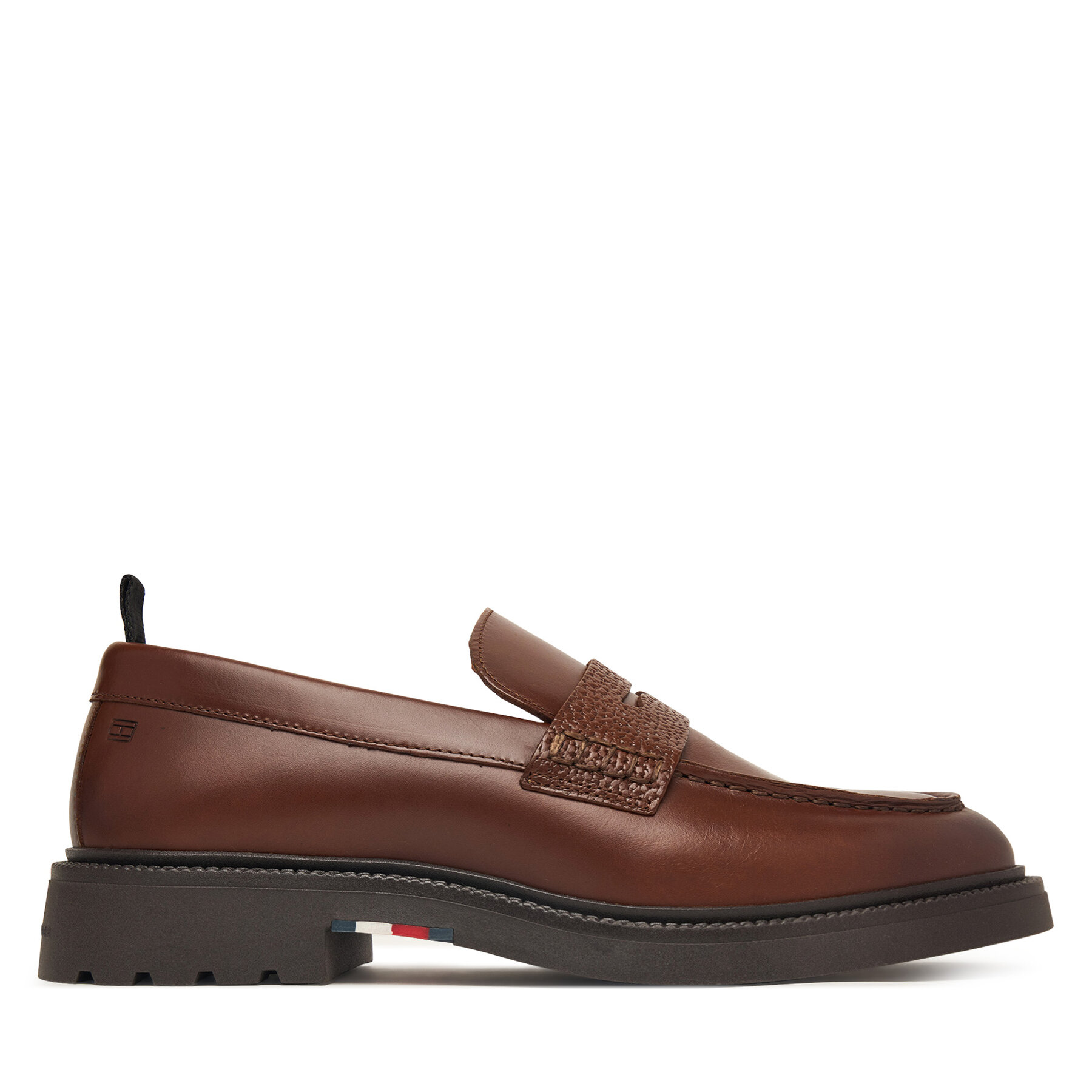 Čevlji brez vezalk Tommy Hilfiger Corporate Casual FM0FM05968 Rjava