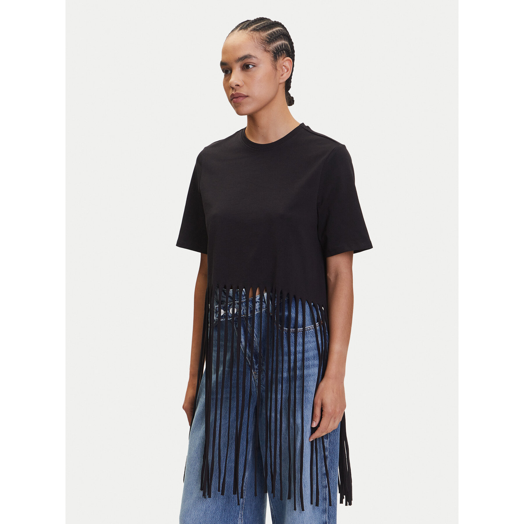 ONLY T-Shirt Zinna 15325262 Μαύρο Regular Fit