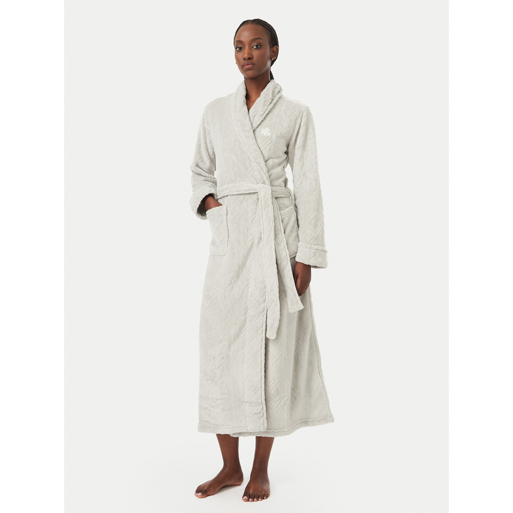 LAUREN RALPH LAUREN Bademantel ILN52534 Grau