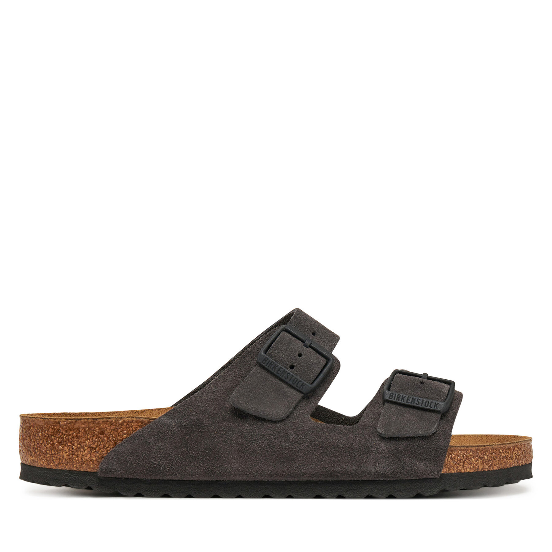 Herren Pantoletten Birkenstock, Schuhgröße 44, Grau, Arizona zamsz 1028603