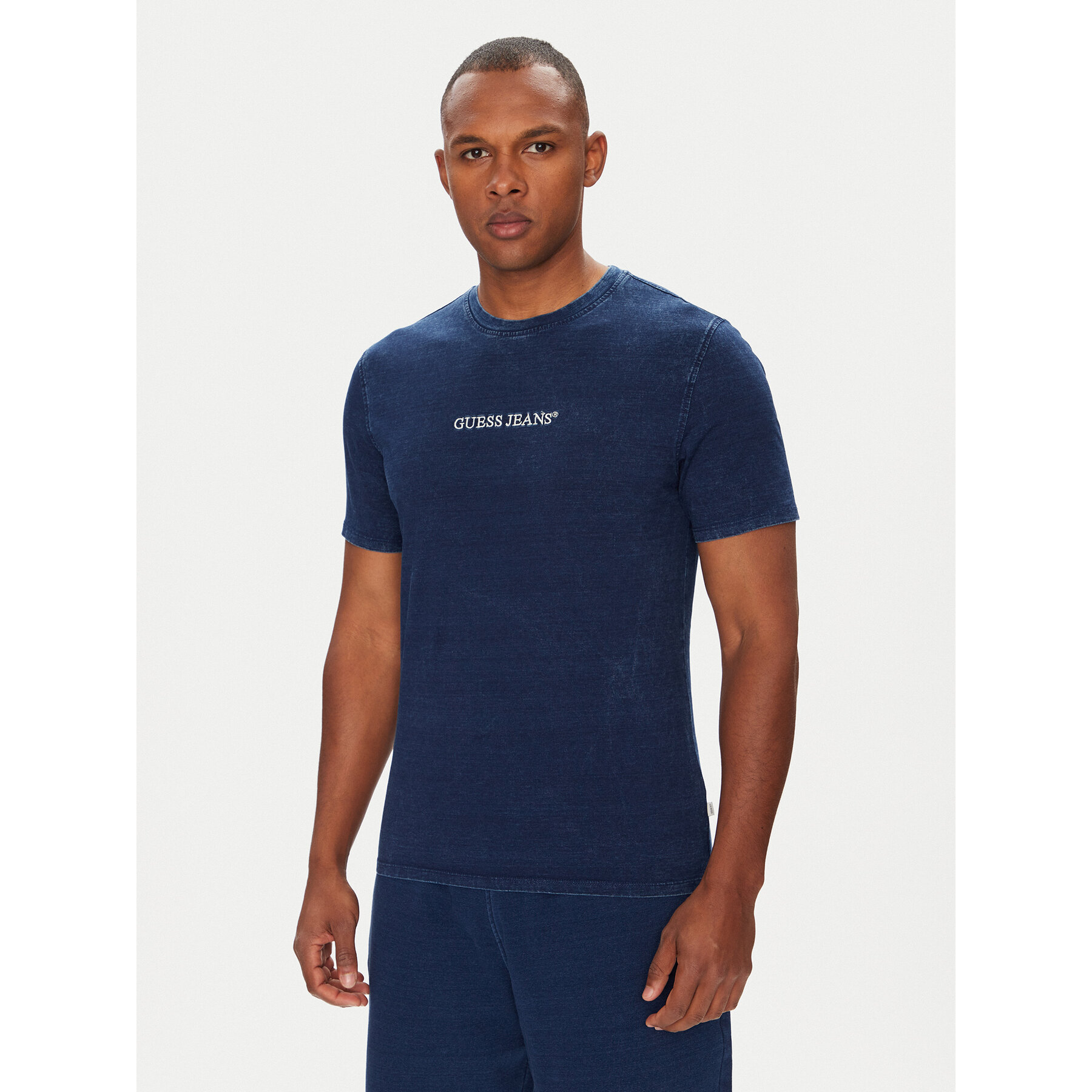 Guess Jeans Póló M5YI34 KCTG1 Kék Slim Fit