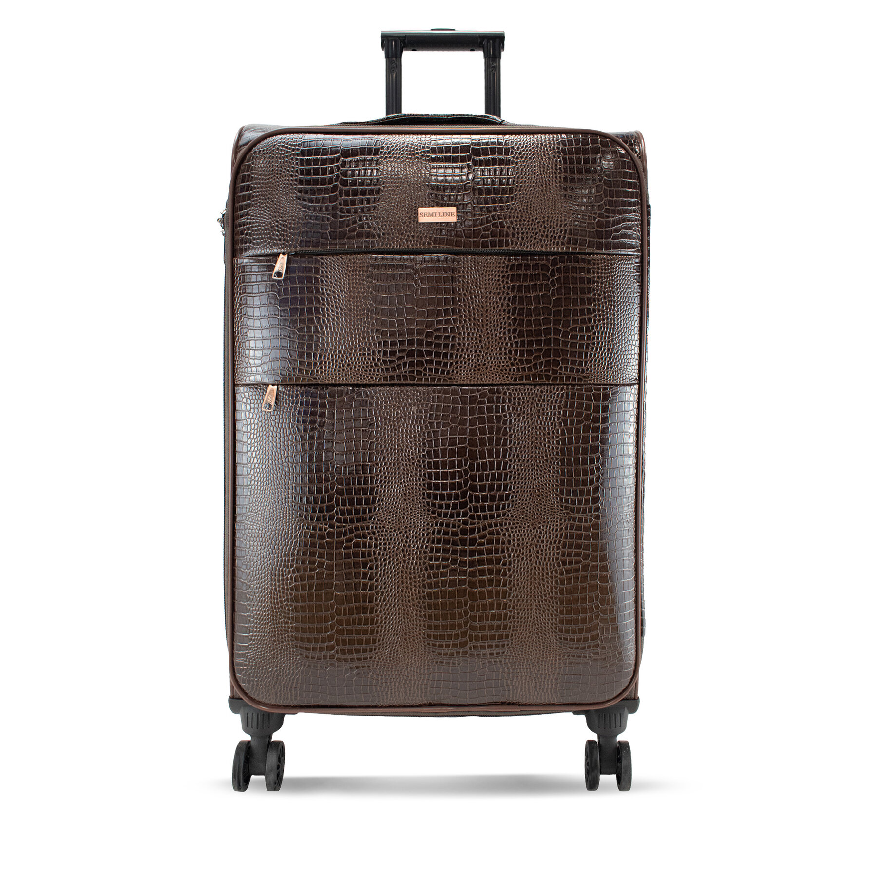 Valise grande Semi Line T5776-3 Marron