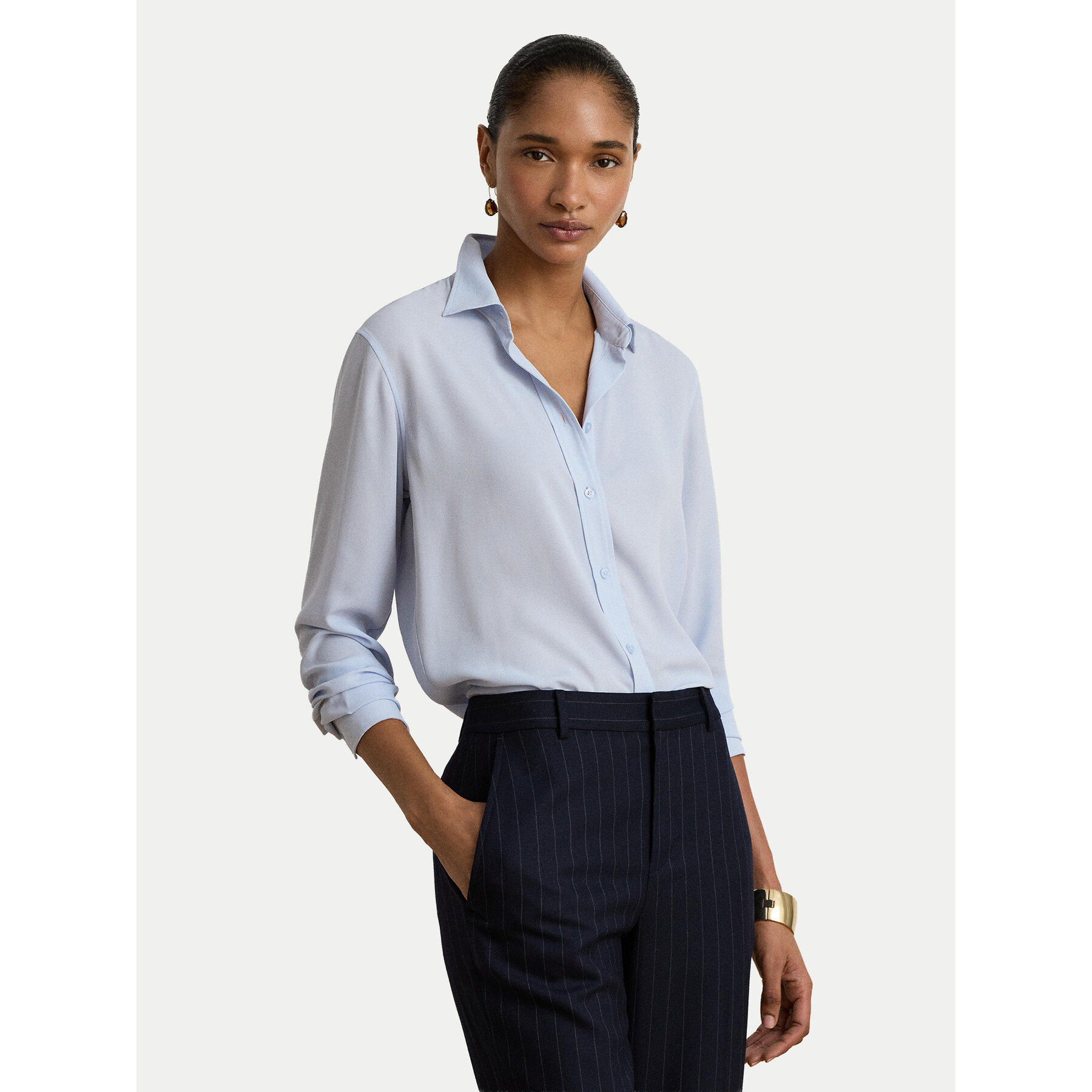LAUREN RALPH LAUREN Hemd 200P13804500 Hellblau Regular Fit