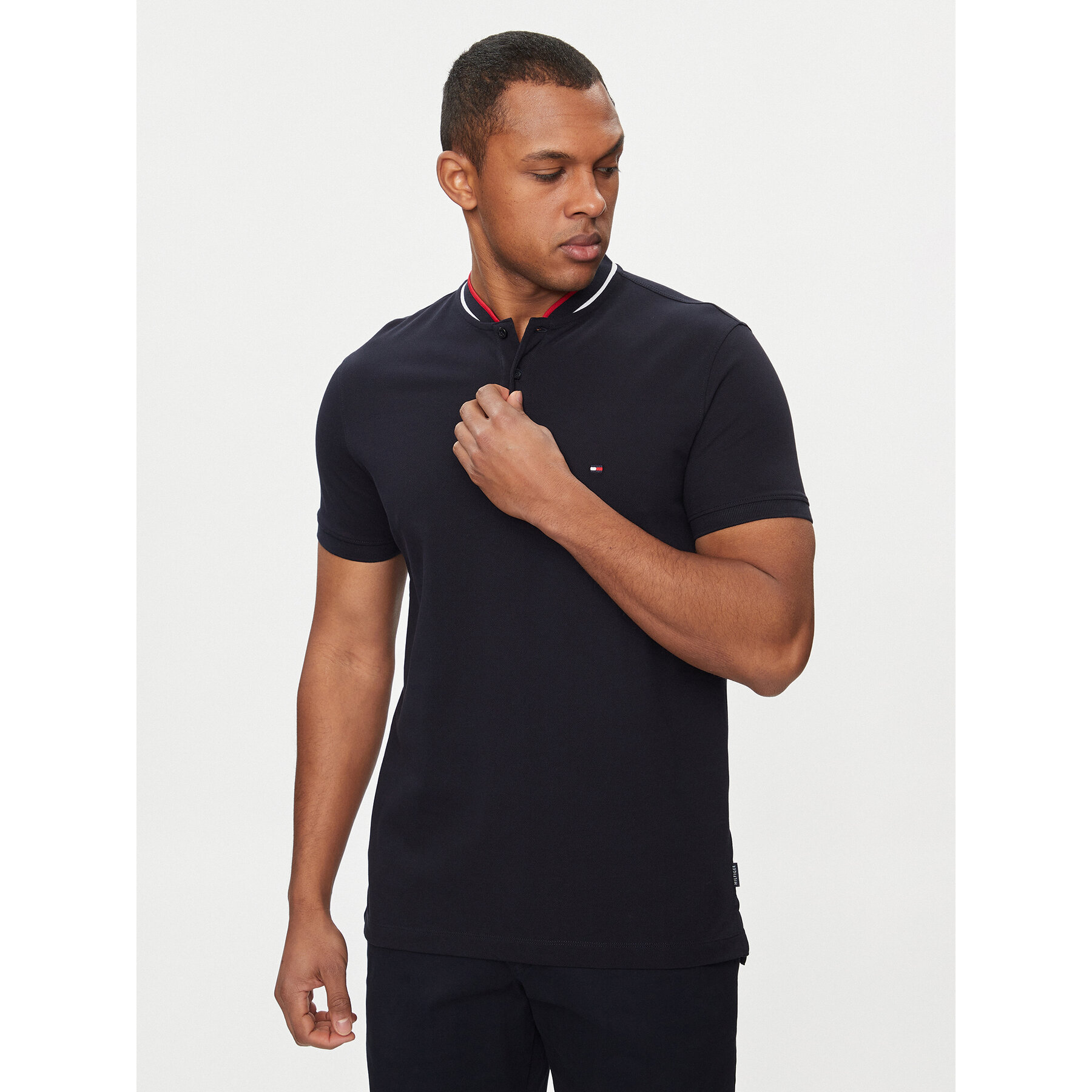Tommy Hilfiger Pólóing Mao MW0MW34752 Sötétkék Slim Fit