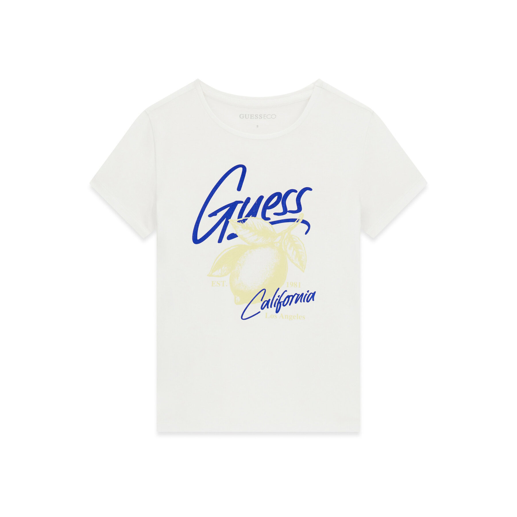 Guess T-Shirt J6GI01 K6YW4 Λευκό Regular Fit