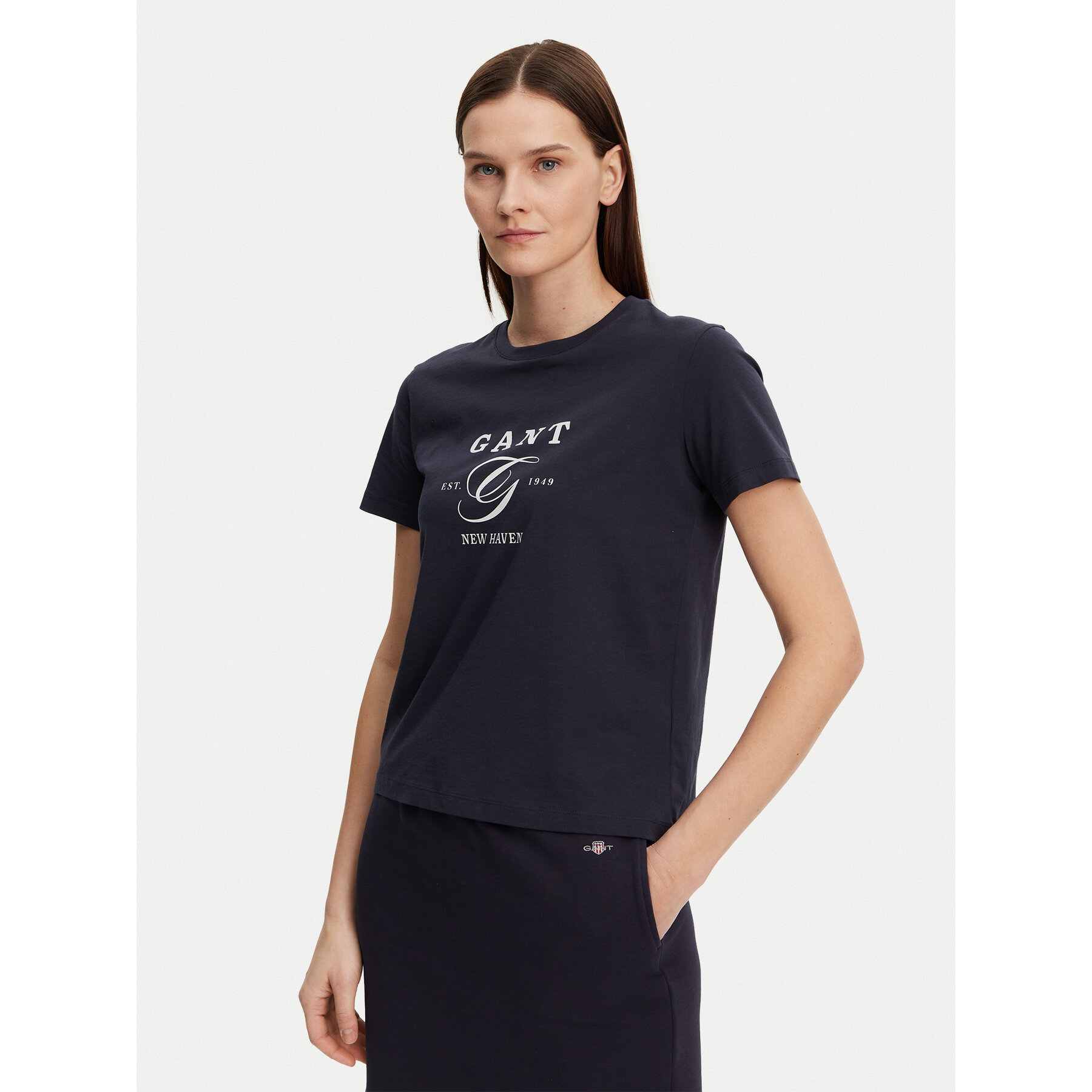 Gant T-Shirt 4200563 Σκούρο μπλε Regular Fit