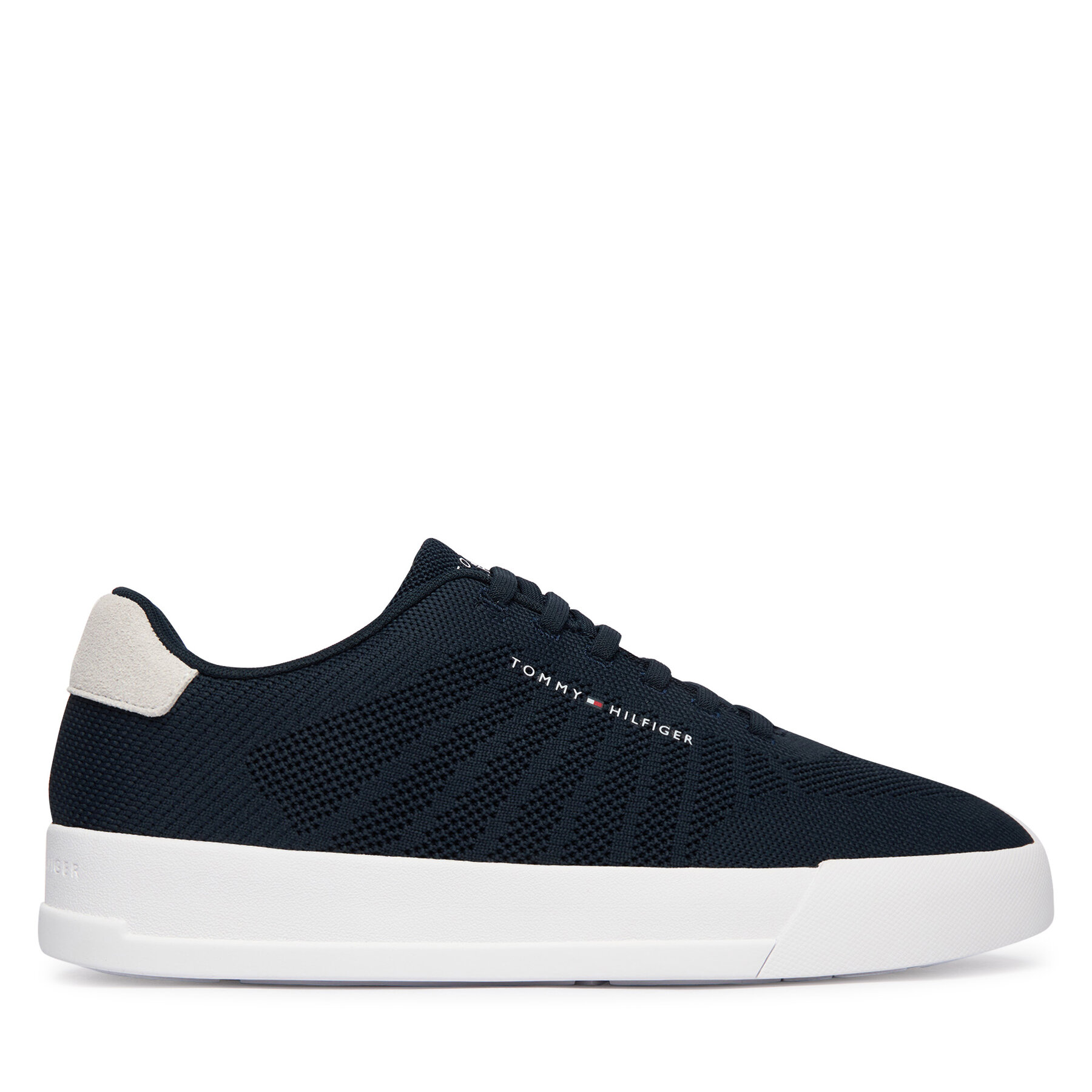 Sneakersy Tommy Hilfiger Th Court Knit FM0FM05823 Tmavomodrá