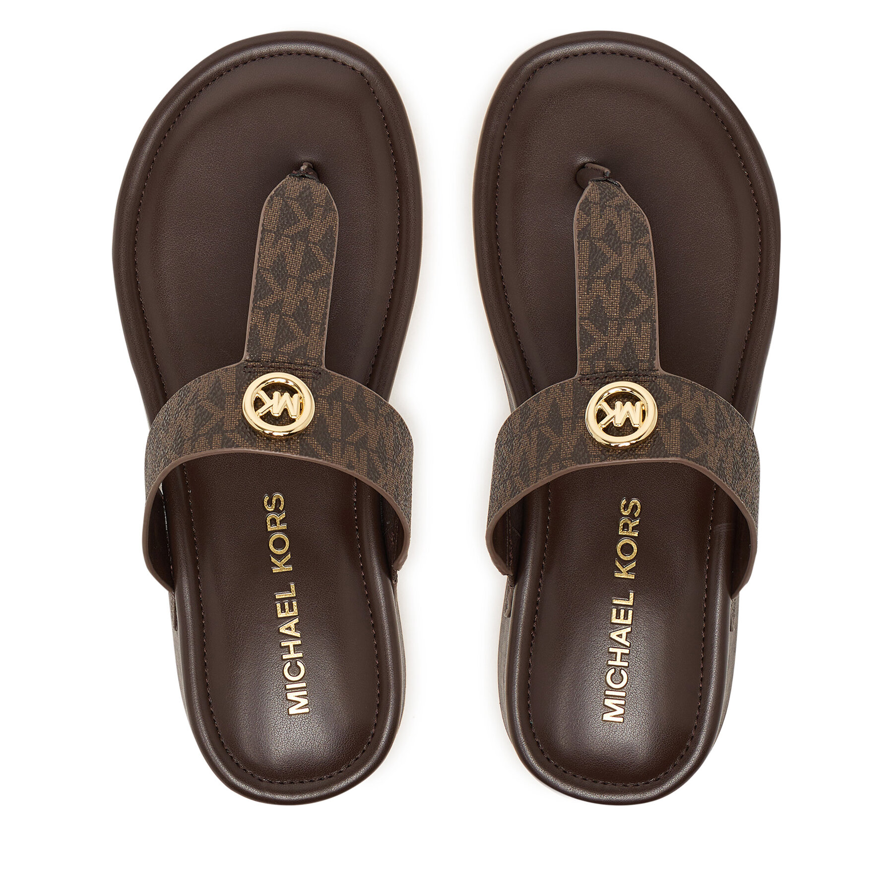 Japonke MICHAEL Michael Kors Koya Flip Flap 40R6KOFA2B Rjava