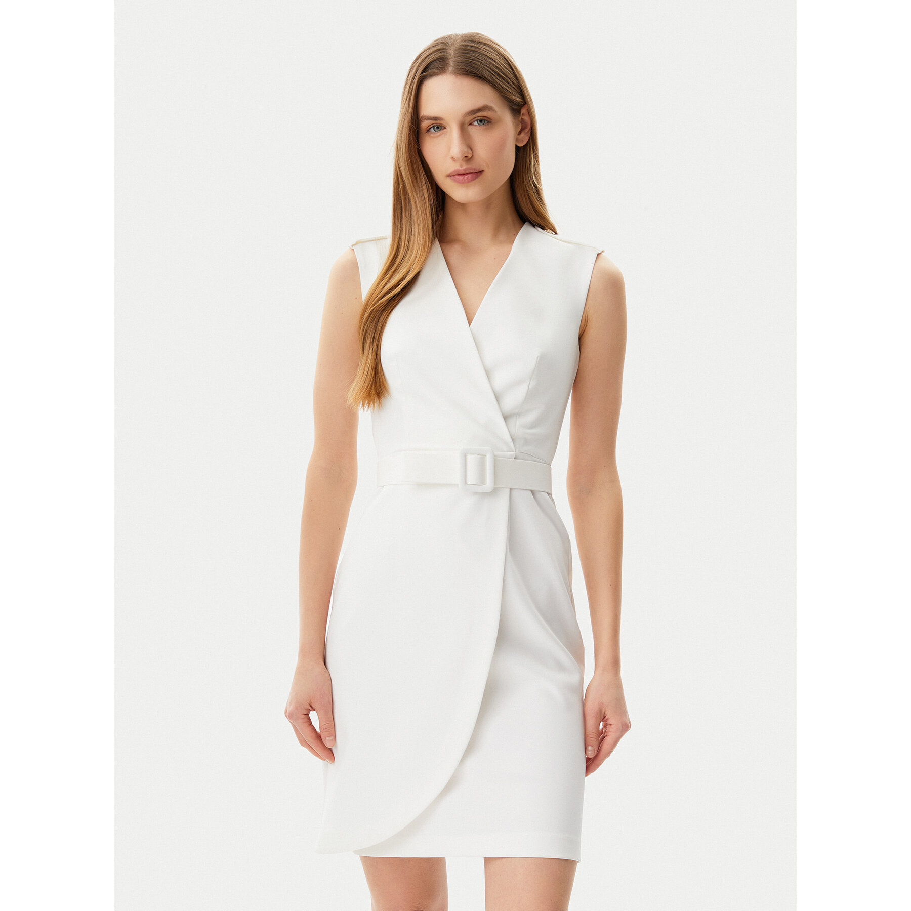 Artigli Coctailkleid ACAB000846 Écru Slim Fit