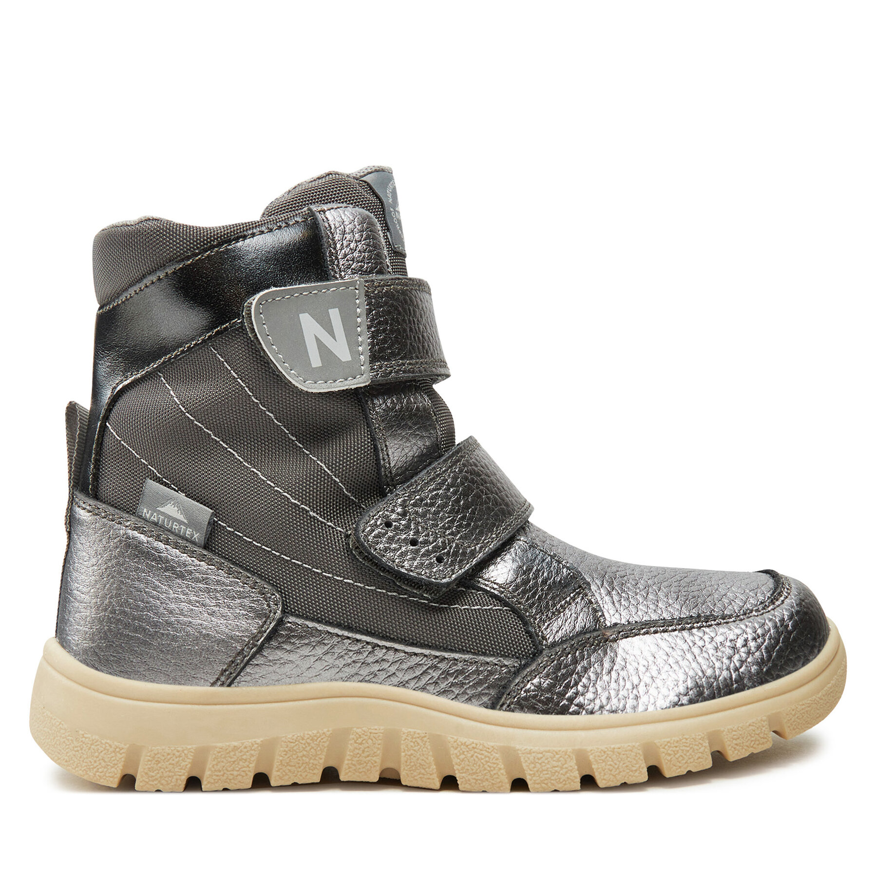 Kotníková obuv Naturino Rivo 3001584-03-0Q02 D Stříbrná