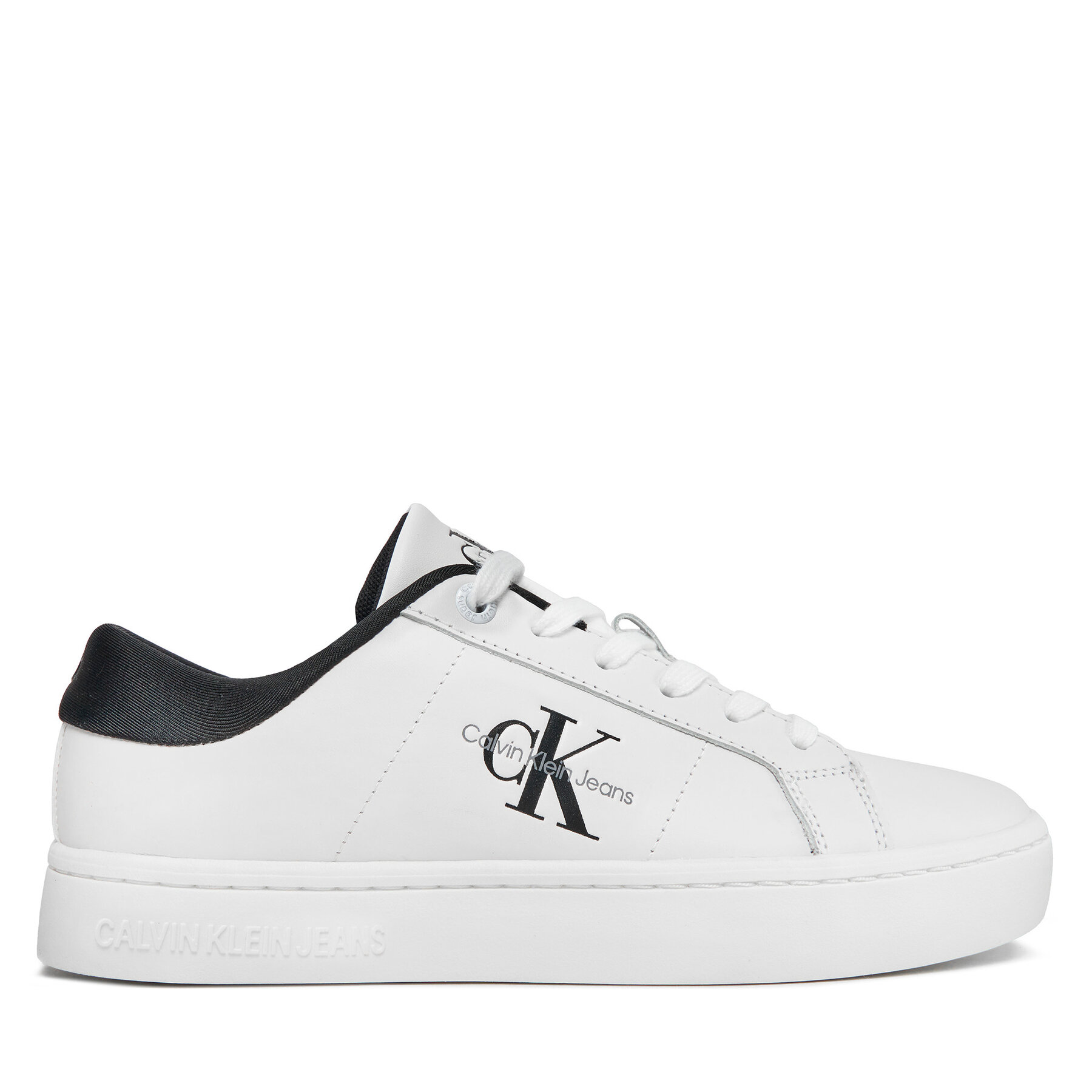 Αθλητικά Calvin Klein Jeans Classic Cupsole Lowlaceup Lth Wn YW0YW01444 Λευκό