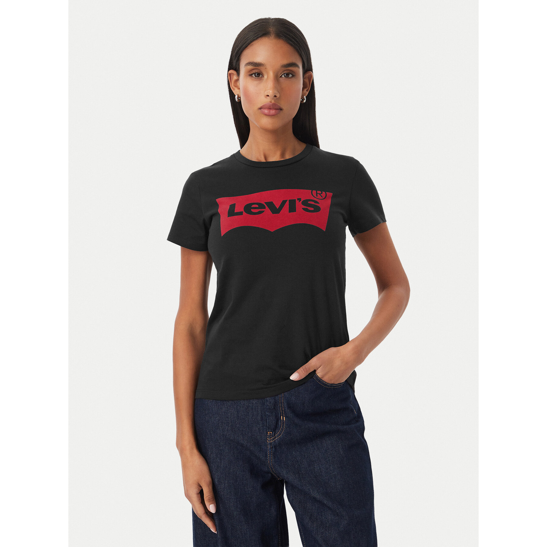 Levi's T-Shirt The Perfect Graphic Tee 17369-0201 Μαύρο Regular Fit