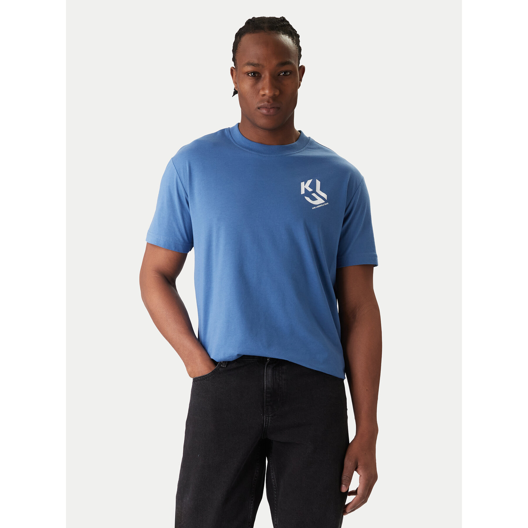 Karl Lagerfeld Jeans T-Shirt A2M17072 Blau Regular Fit