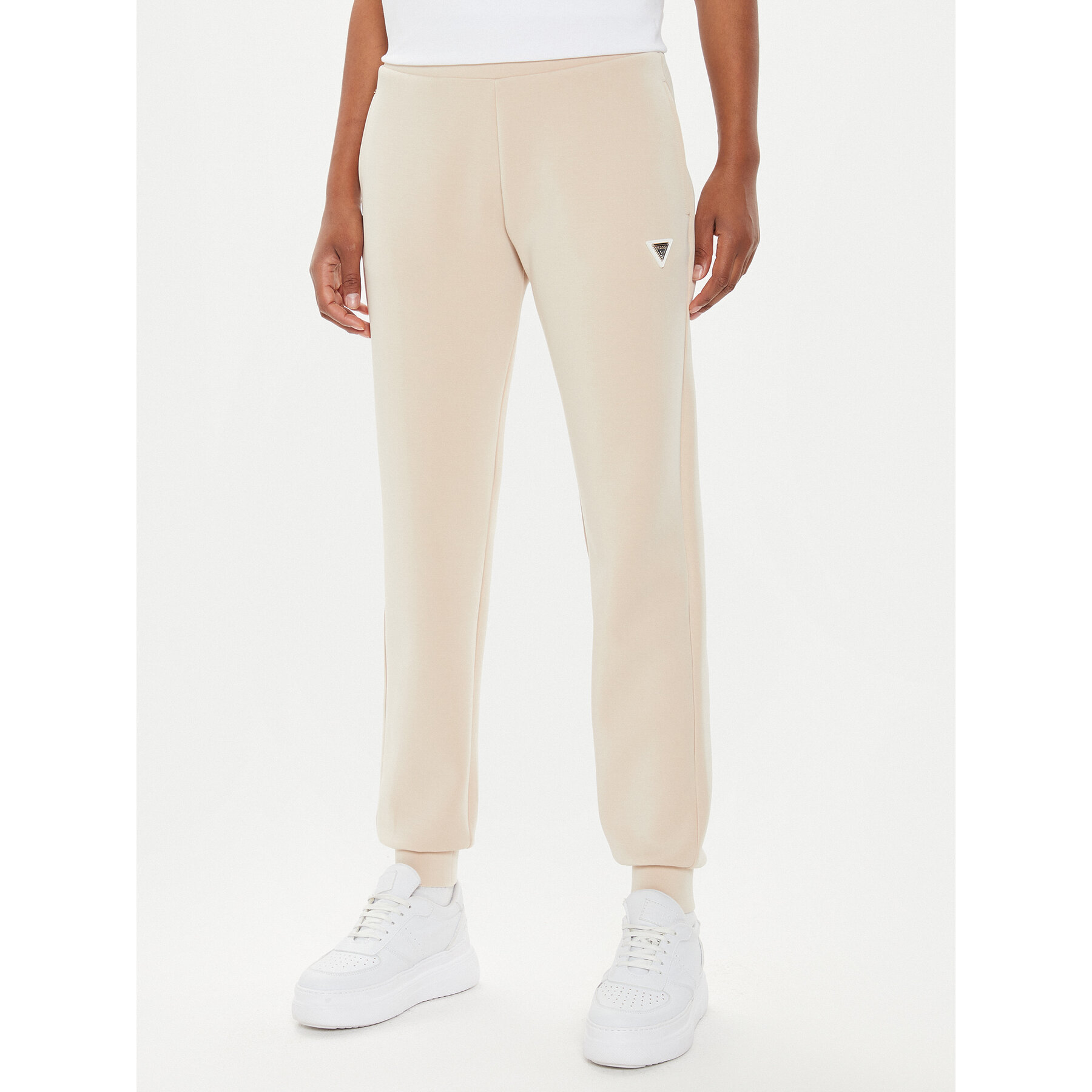 Guess Jogginghose V4YB08 KCAY2 Beige Regular Fit