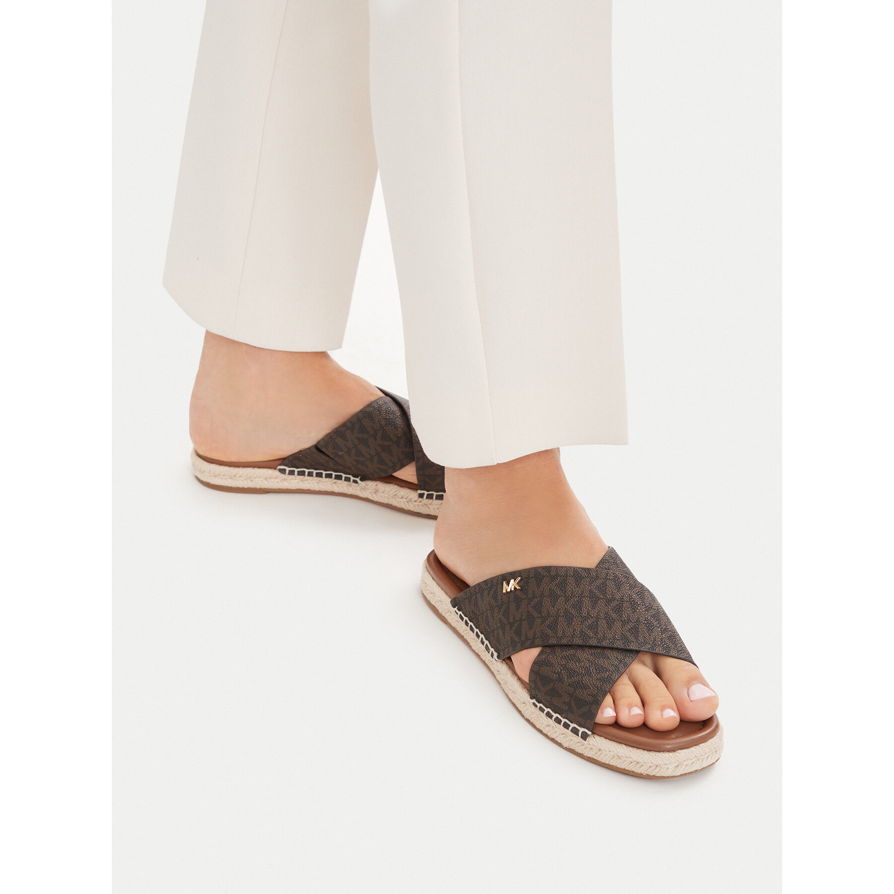 Espadrile MICHAEL Michael Kors Kenzie 40R6KZFS1B Rjava