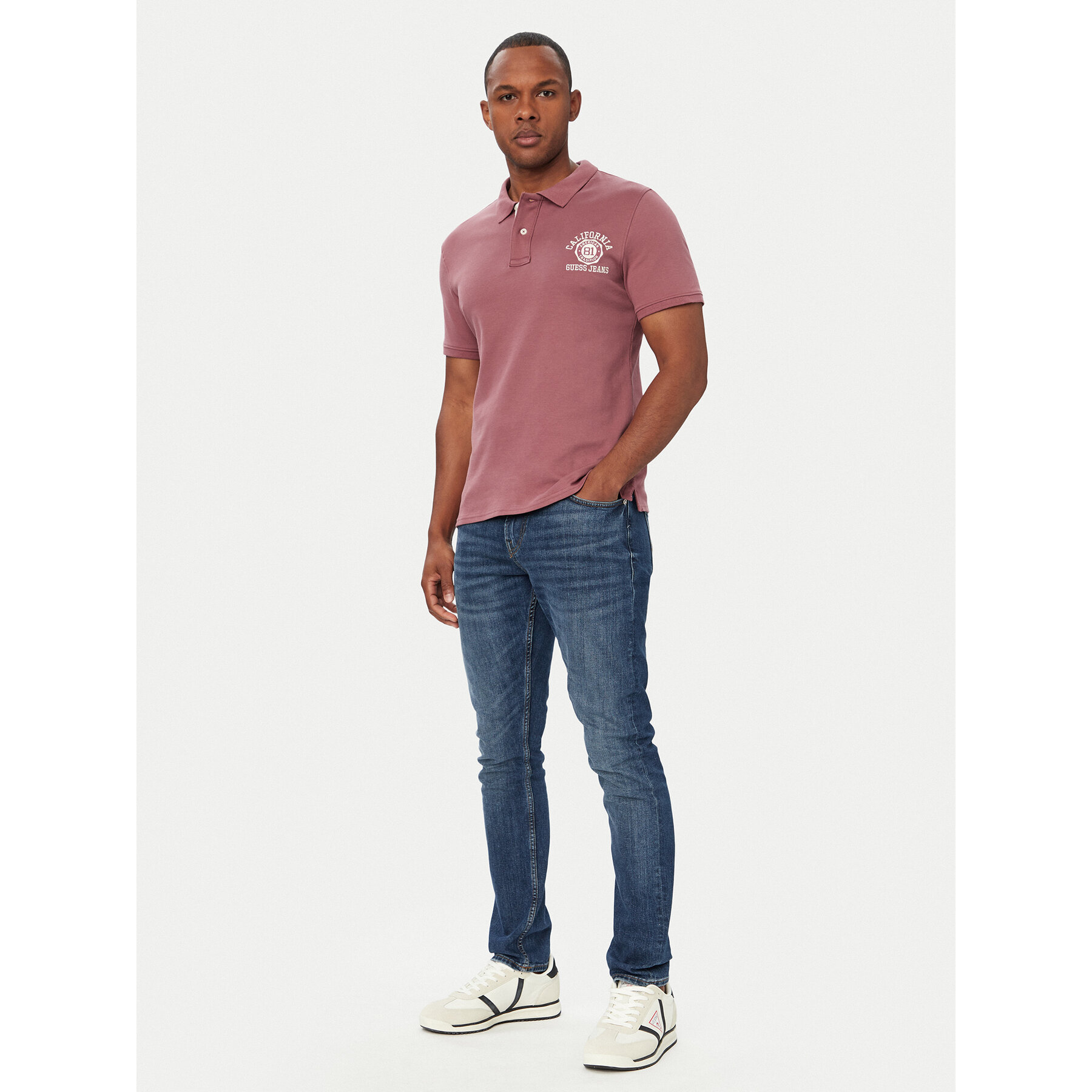 Guess T-Shirt 183257 Κόκκινο Classic Fit