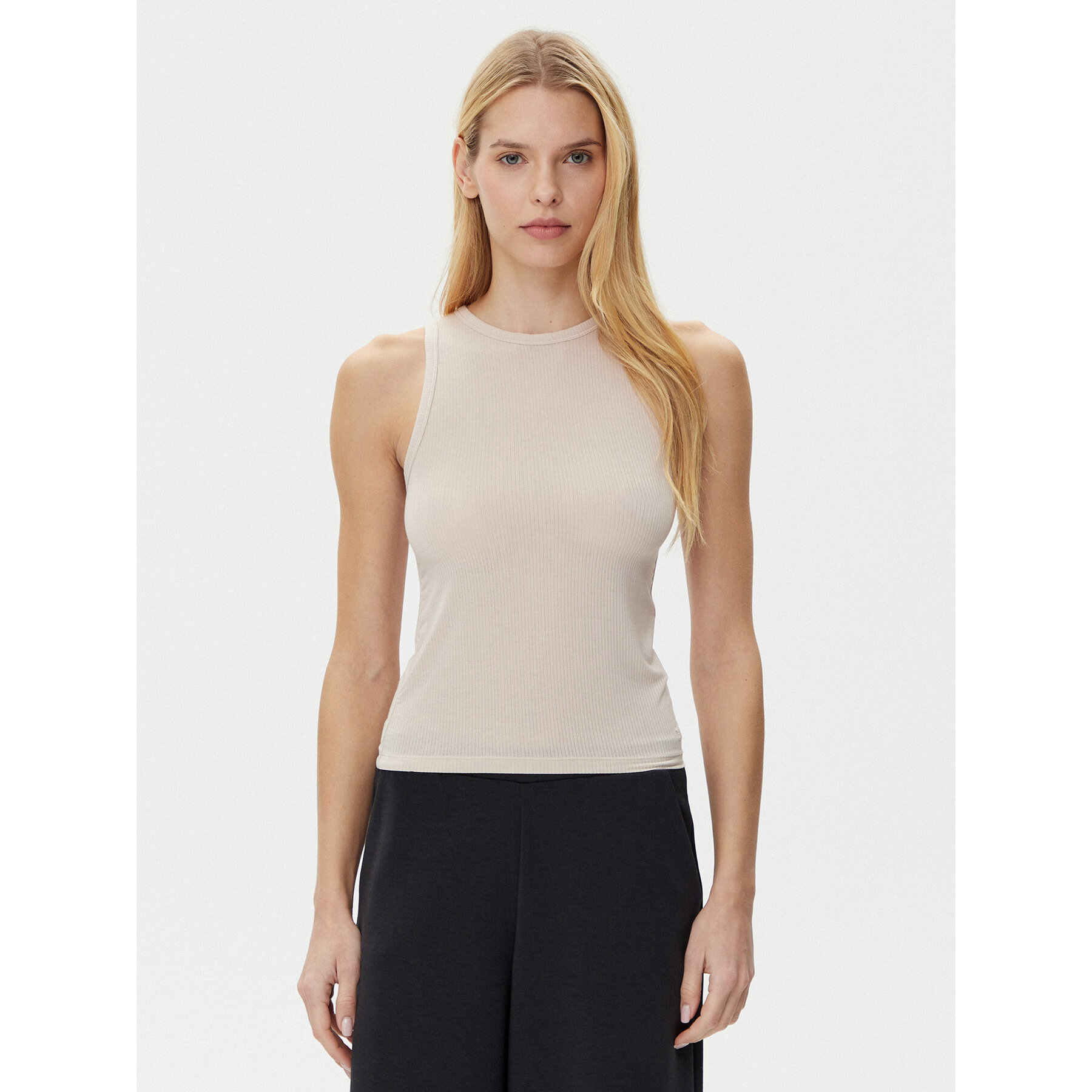 BOSS Felső Flow 50535807 Bézs Slim Fit
