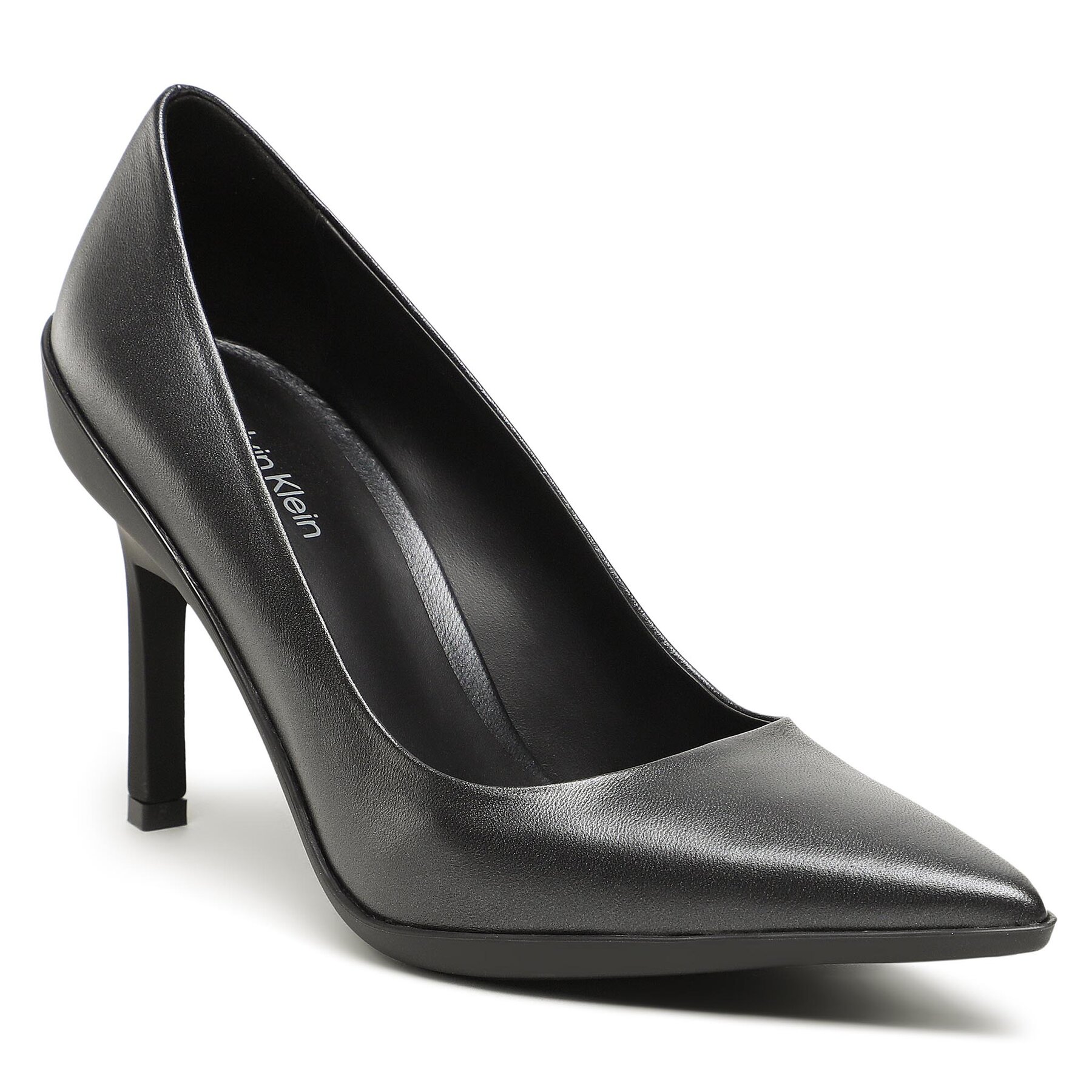 Čevlji z visoko peto Calvin Klein Wrap Stil Classic Pump 90-Pearl HW0HW01734 Ck Black BEH