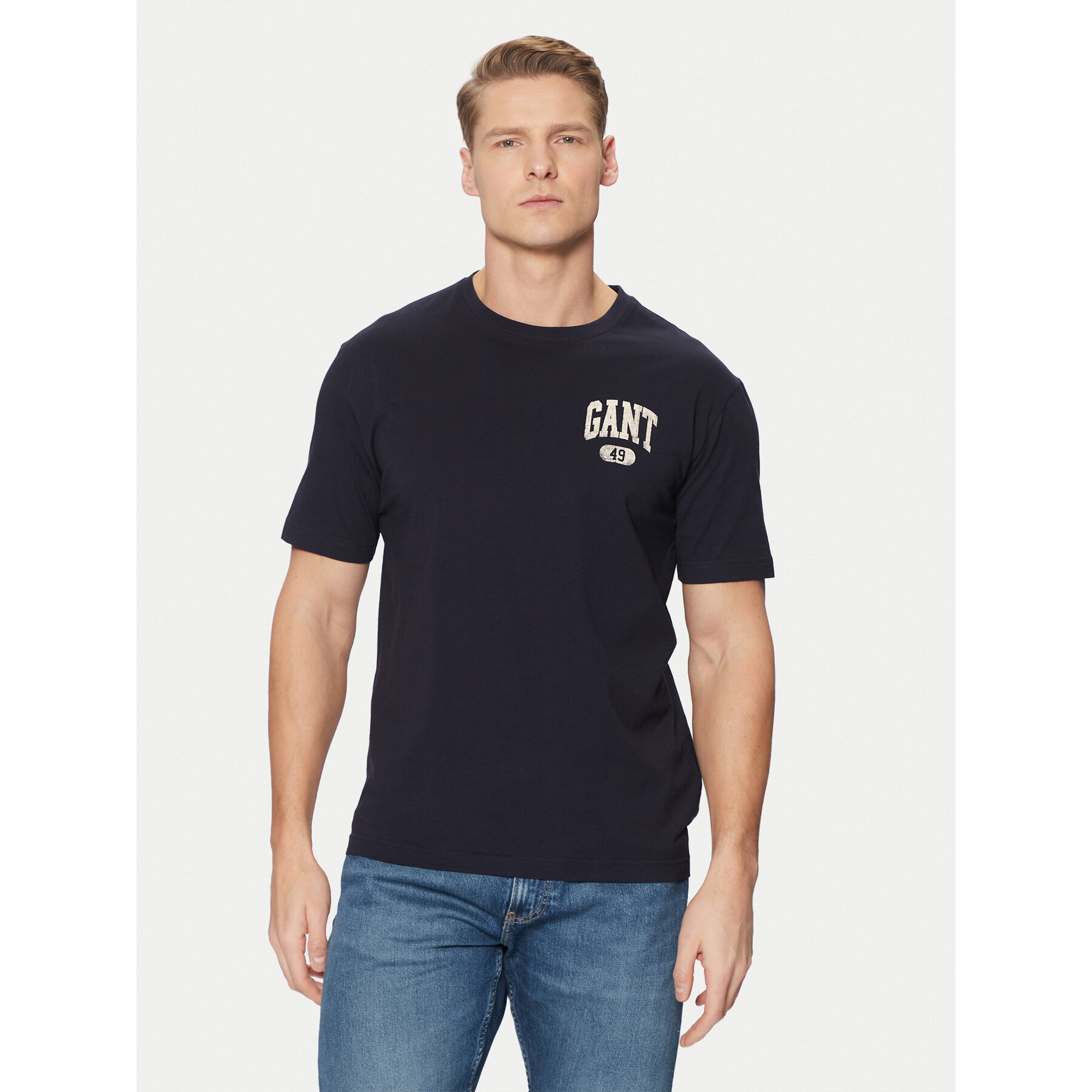 Gant T-Shirt 2003292 Σκούρο μπλε Regular Fit