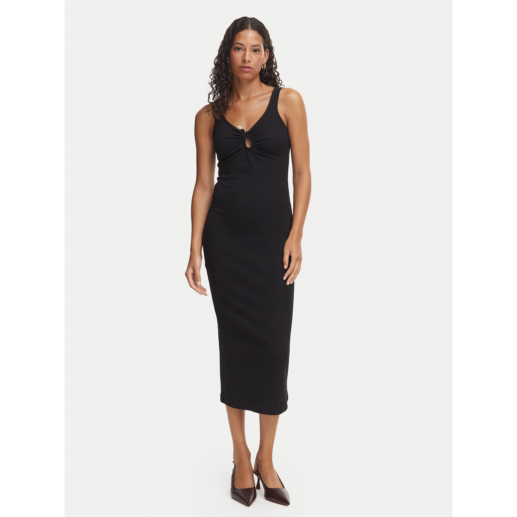Bardot Sommerkleid Mason 60517DB Schwarz Slim Fit