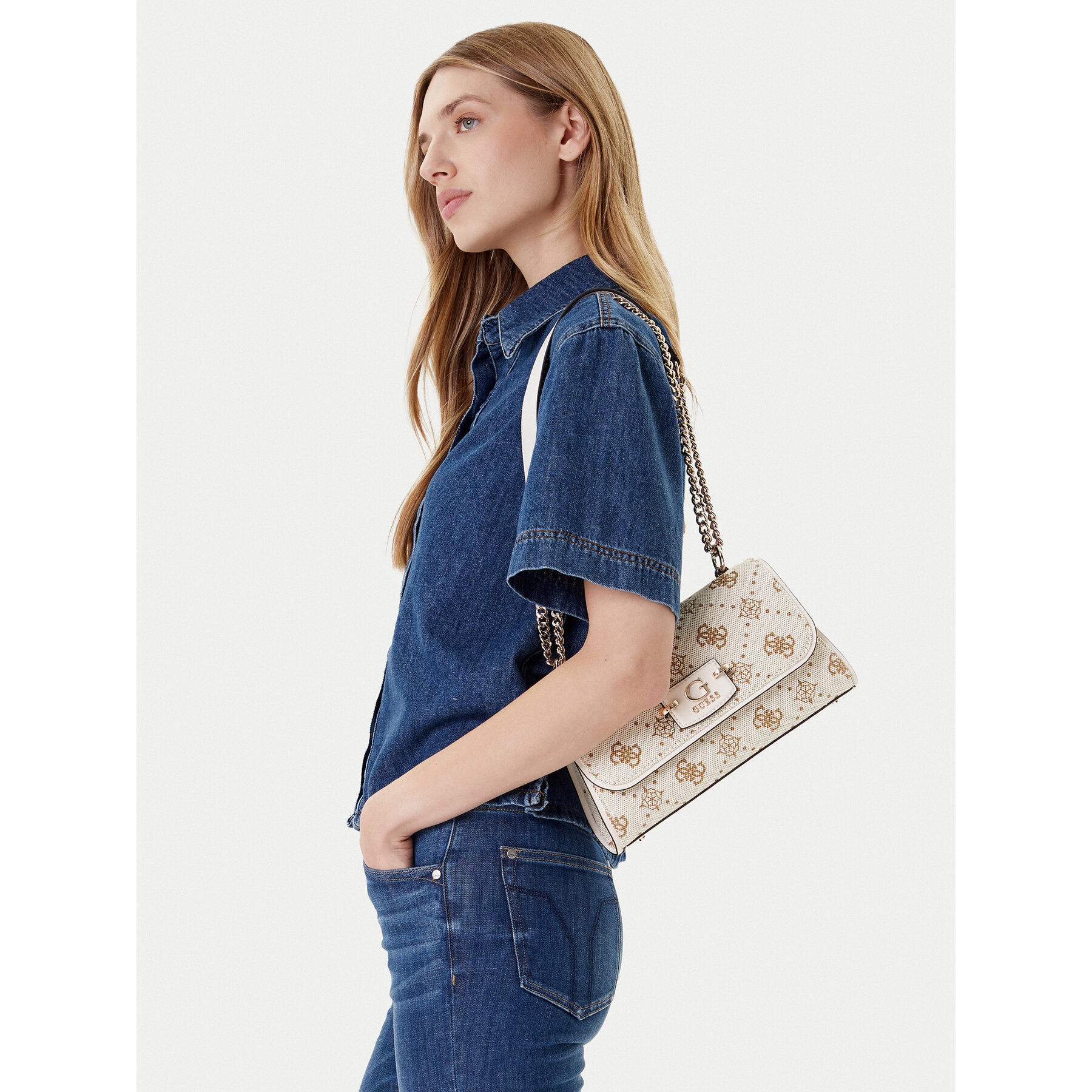 Дамска чанта Guess Neda HWCP96 54210 Бежов