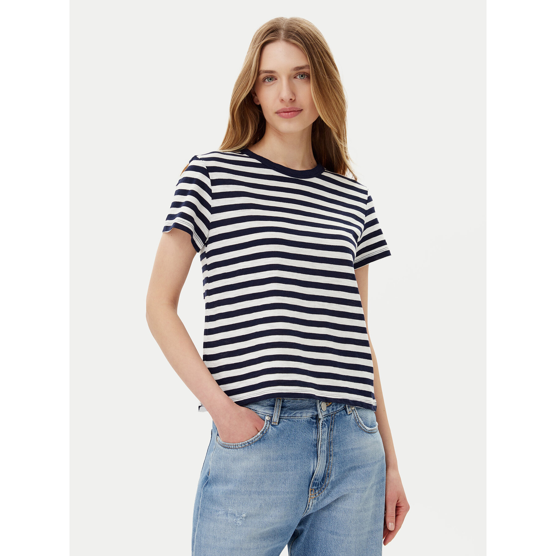 Gap Póló 723661-00 Sötétkék Regular Fit