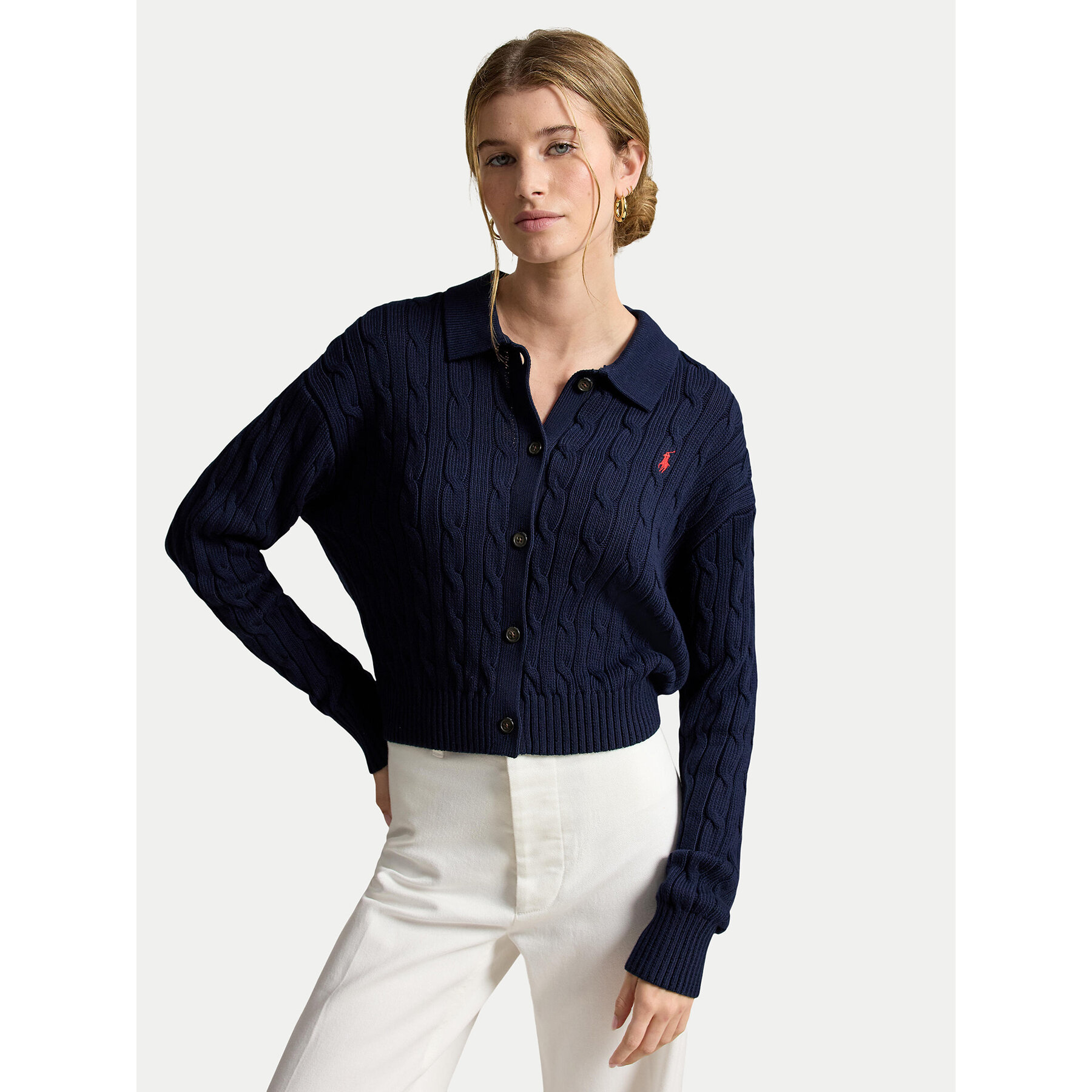 Polo Ralph Lauren Strickjacke 211B30509002 Dunkelblau Straight Fit