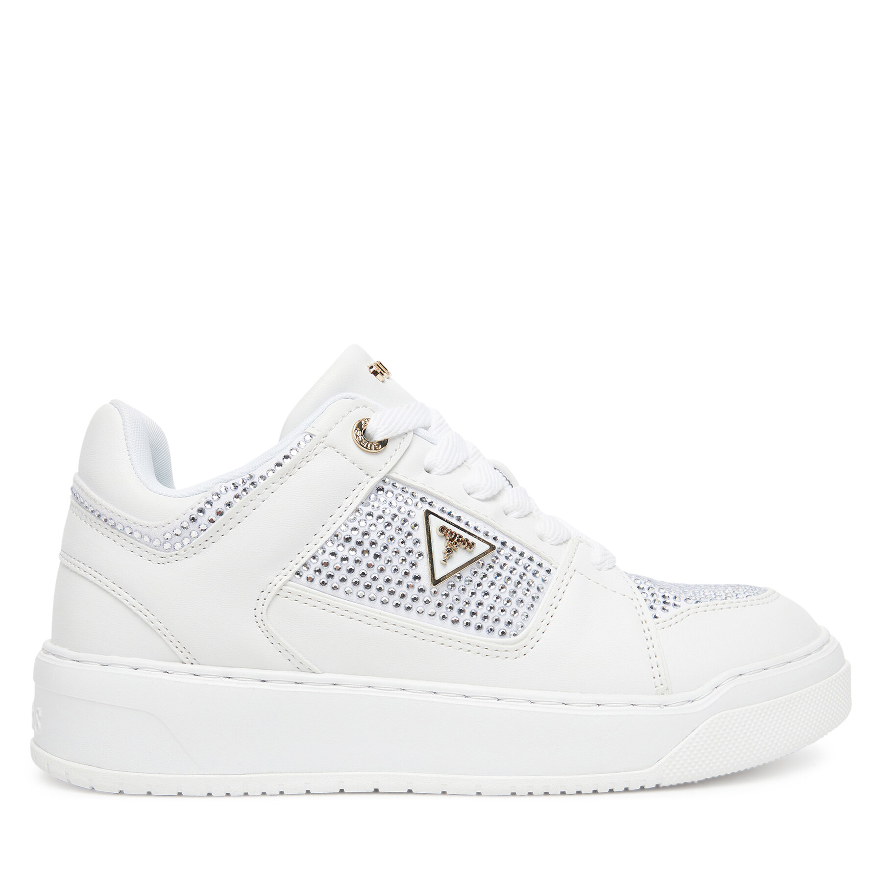 Sneakersy Guess FLTDL2 LEA12 Biela