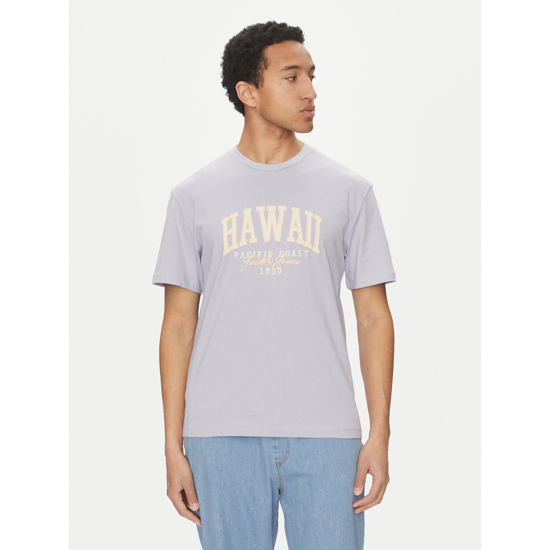 Jack & Jones Póló Detroit 12268441 Lila Relaxed Fit