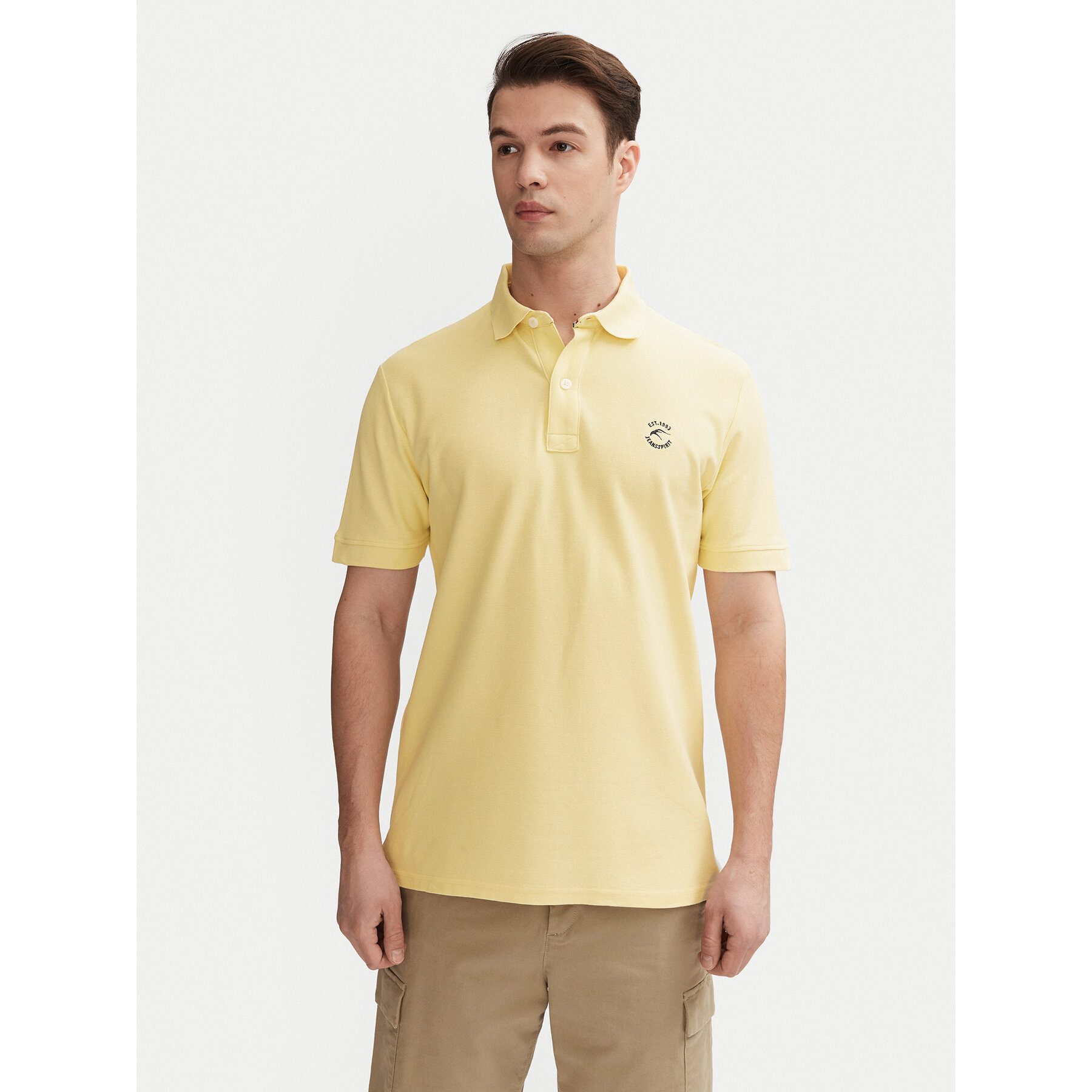 INDICODE Polo Wadim 40-913 Beige Regular Fit