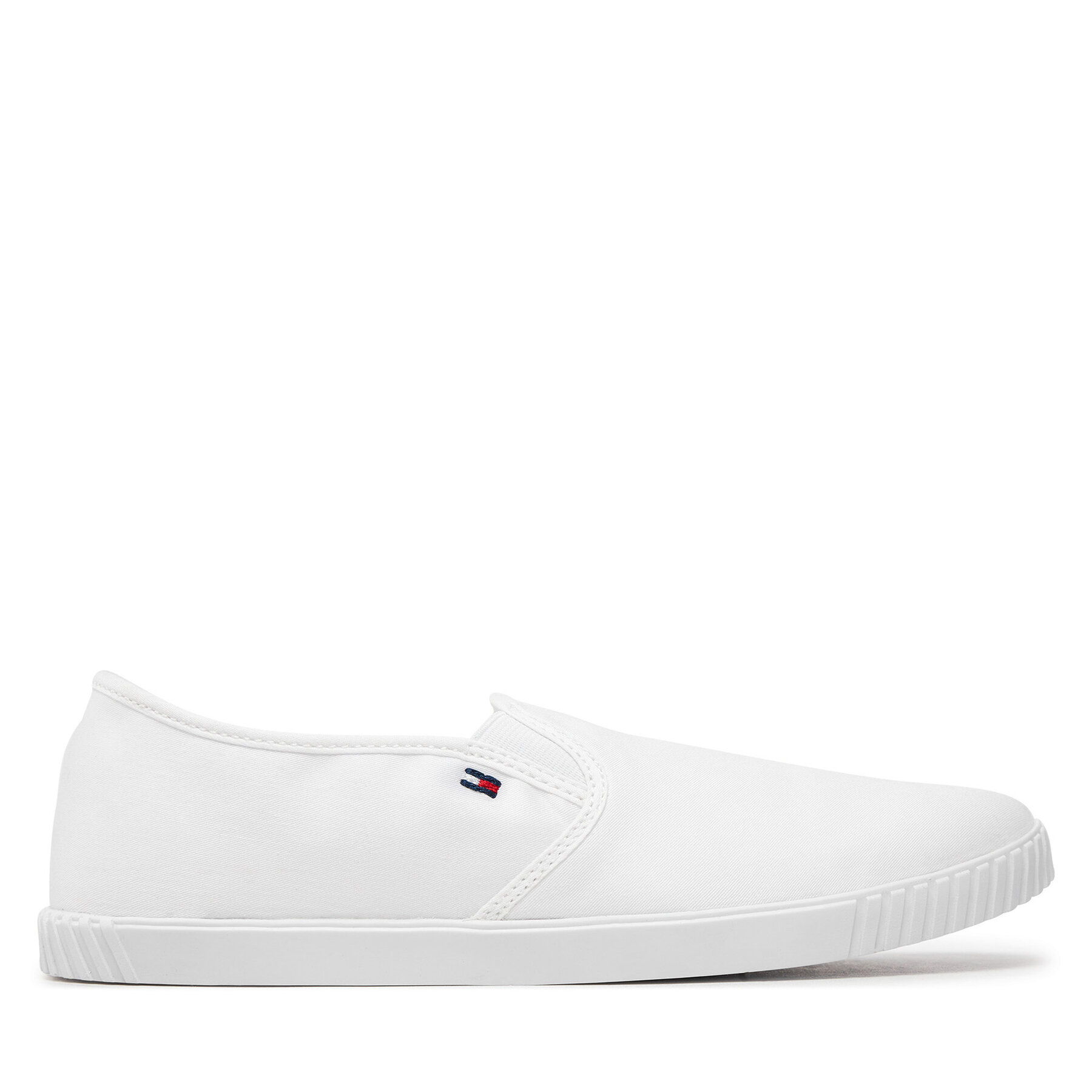 Scarpe sportive Tommy Hilfiger Canvas Slip-On Sneaker FW0FW07806 Bianco