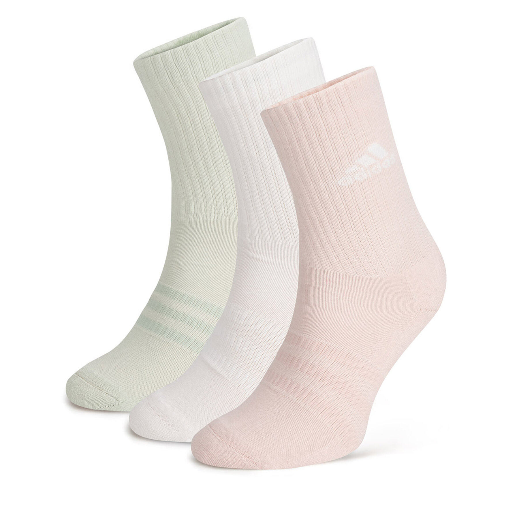 Lot de 3 paires de chaussettes hautes femme adidas IZ0161 3-PACK Multicolore