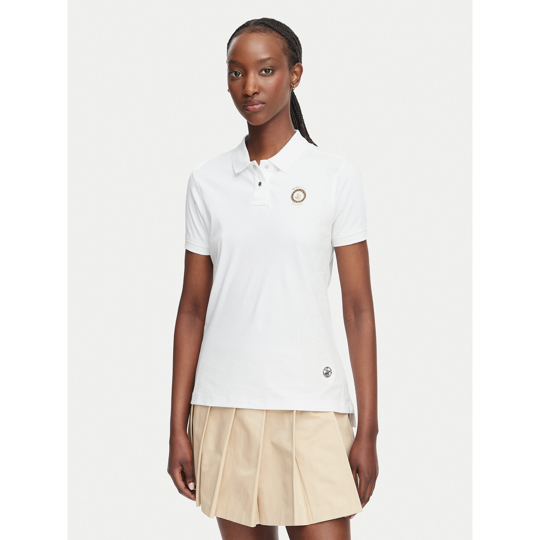 Beverly Hills Polo Club Poloshirt L2608-HR Weiß Regular Fit