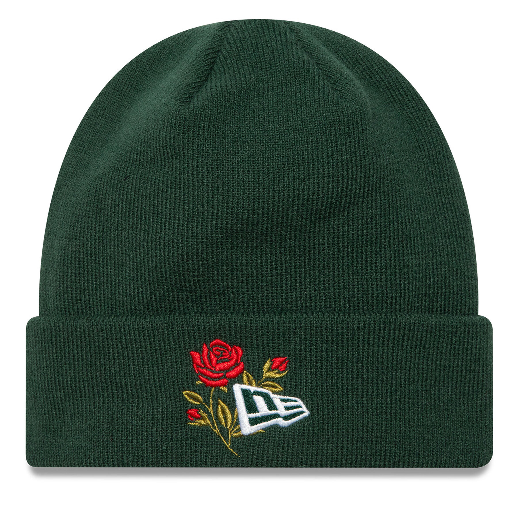 Cepure New Era Rose Icon Cuff Knit Beanie 60580736 Zaļš