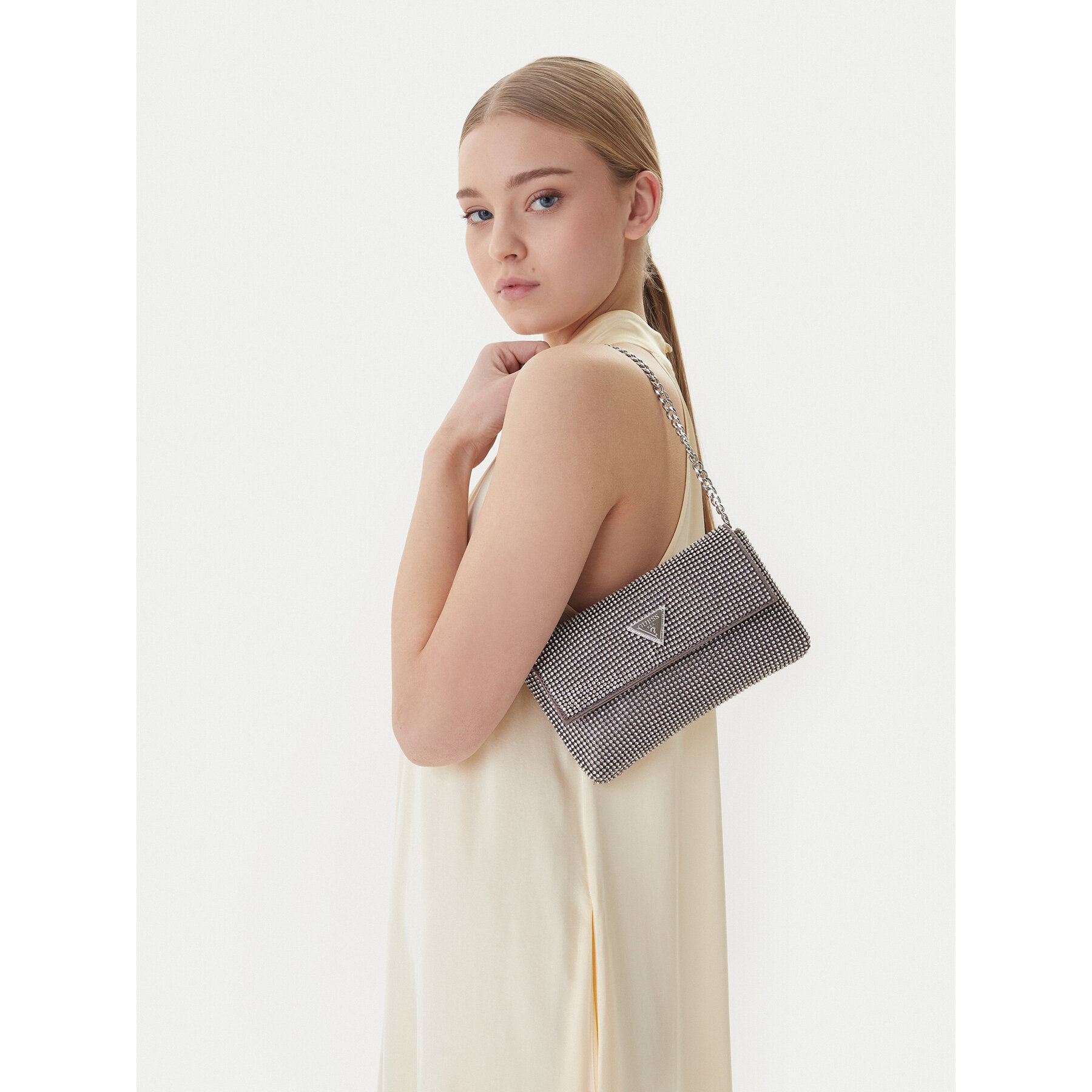 Geantă Guess HWRY93 50700 Argintiu