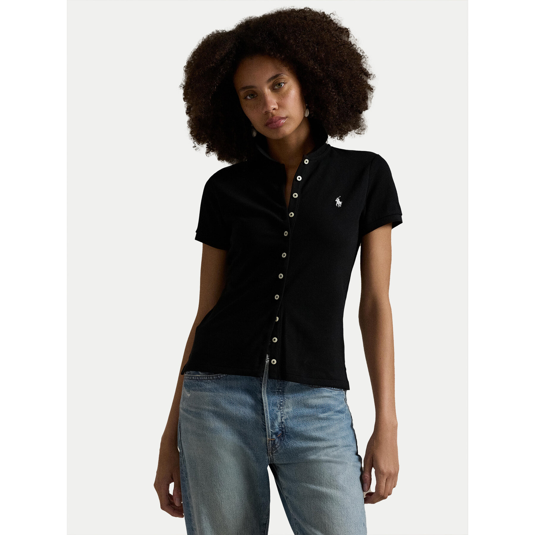 Polo Ralph Lauren Pólóing 211939272004 Fekete Slim Fit