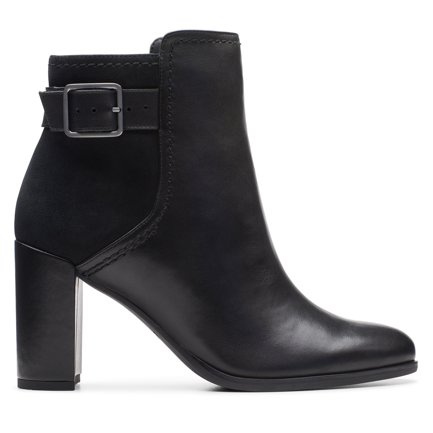 Bokacsizma Clarks Freva 85 Buckle 26174749 Fekete