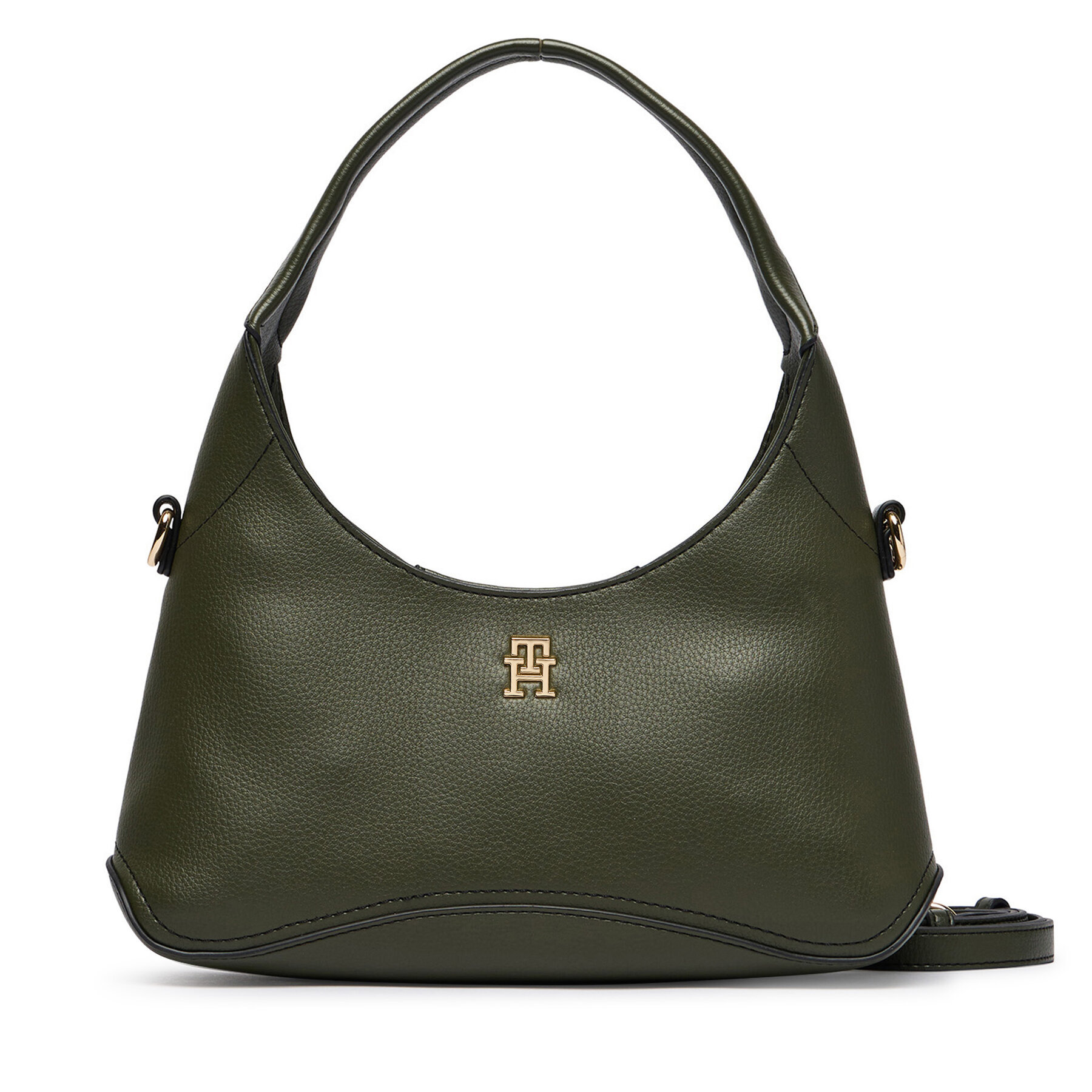 Torbica Tommy Hilfiger Th Everyday Mini Hobo AW0AW19185 Tamno zelena