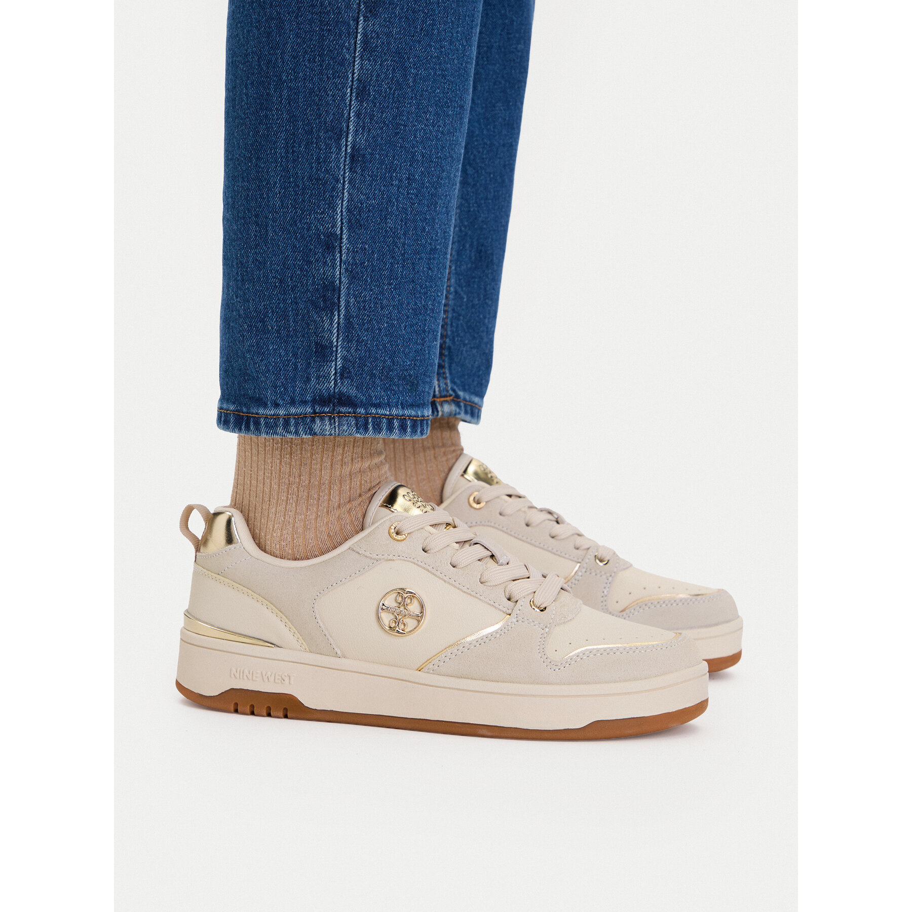 Sneakersy Nine West EO-RLY-N2601 Krémová