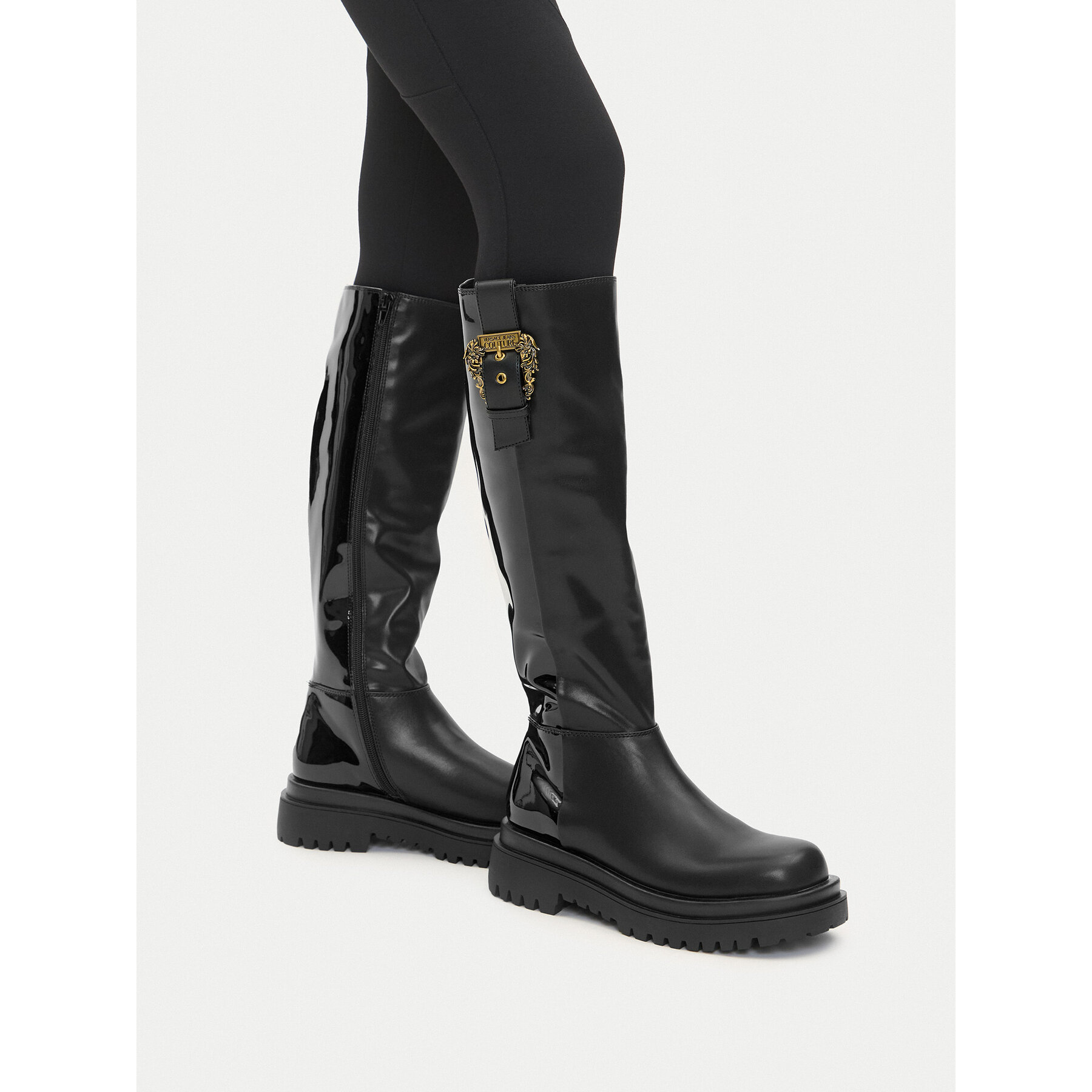 Zimski škornji Versace Jeans Couture 79VA3S65 Črna