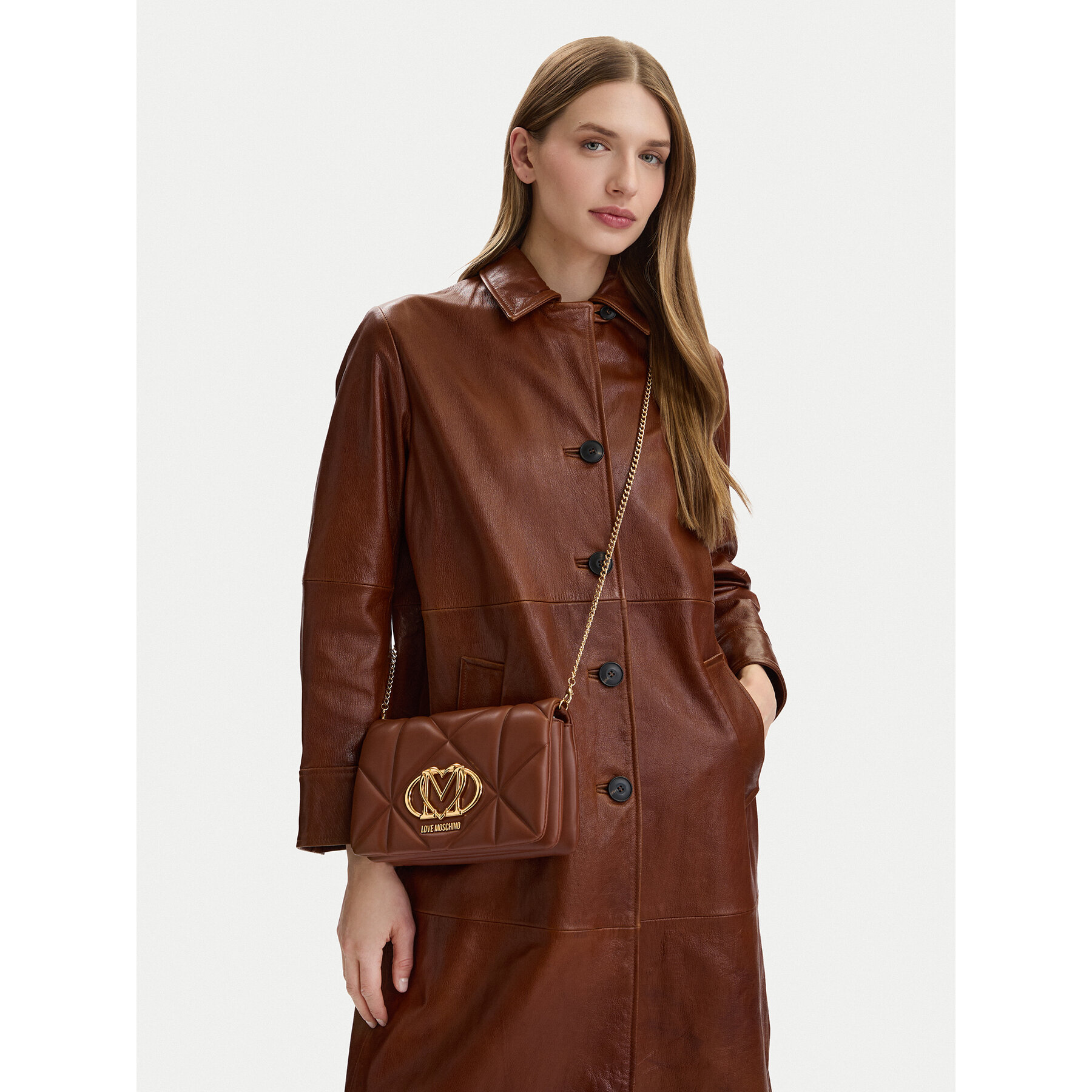 Torbica LOVE MOSCHINO JC4043PP0OLC0300 Smeđa