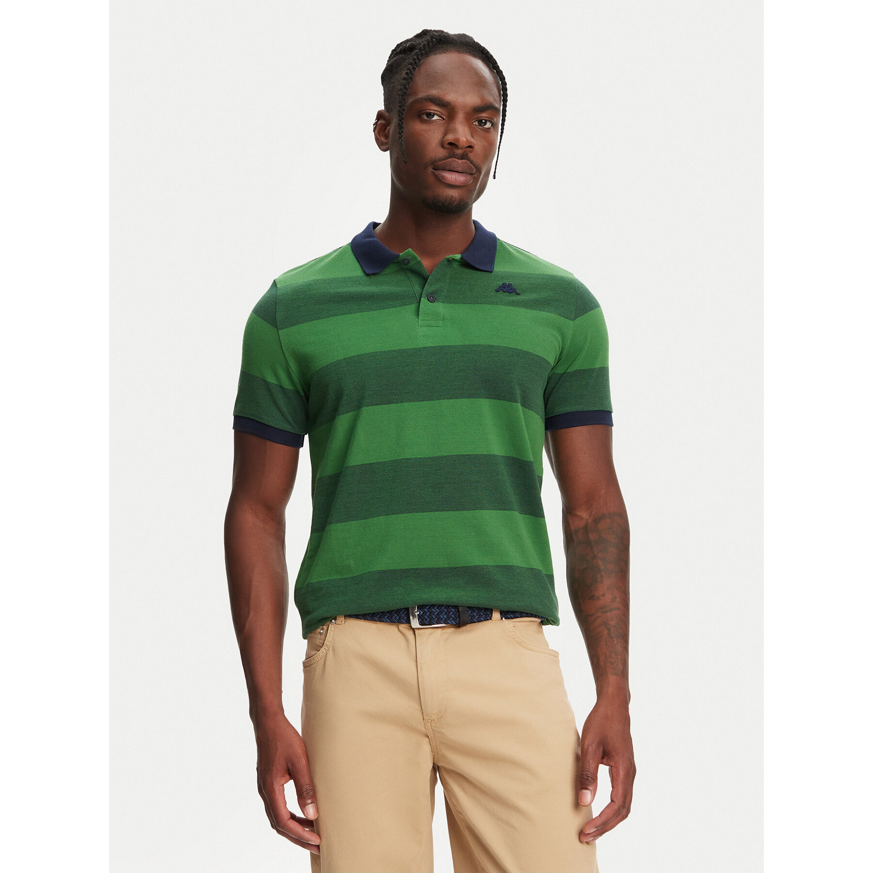 Robe di Kappa Pólóing Ming 64126KW Zöld Slim Fit