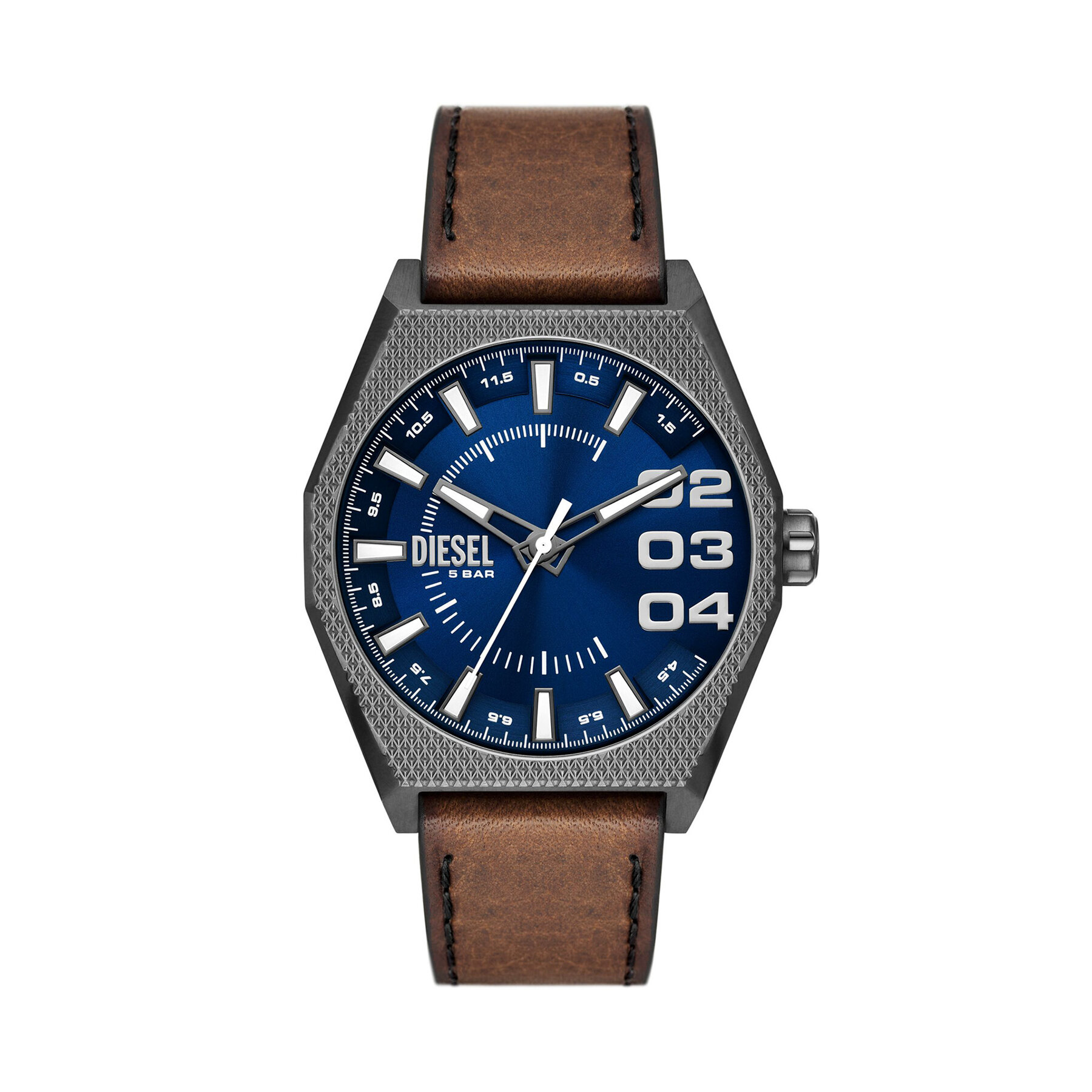 Orologio Diesel Double Scraper DZ2189 Marrone