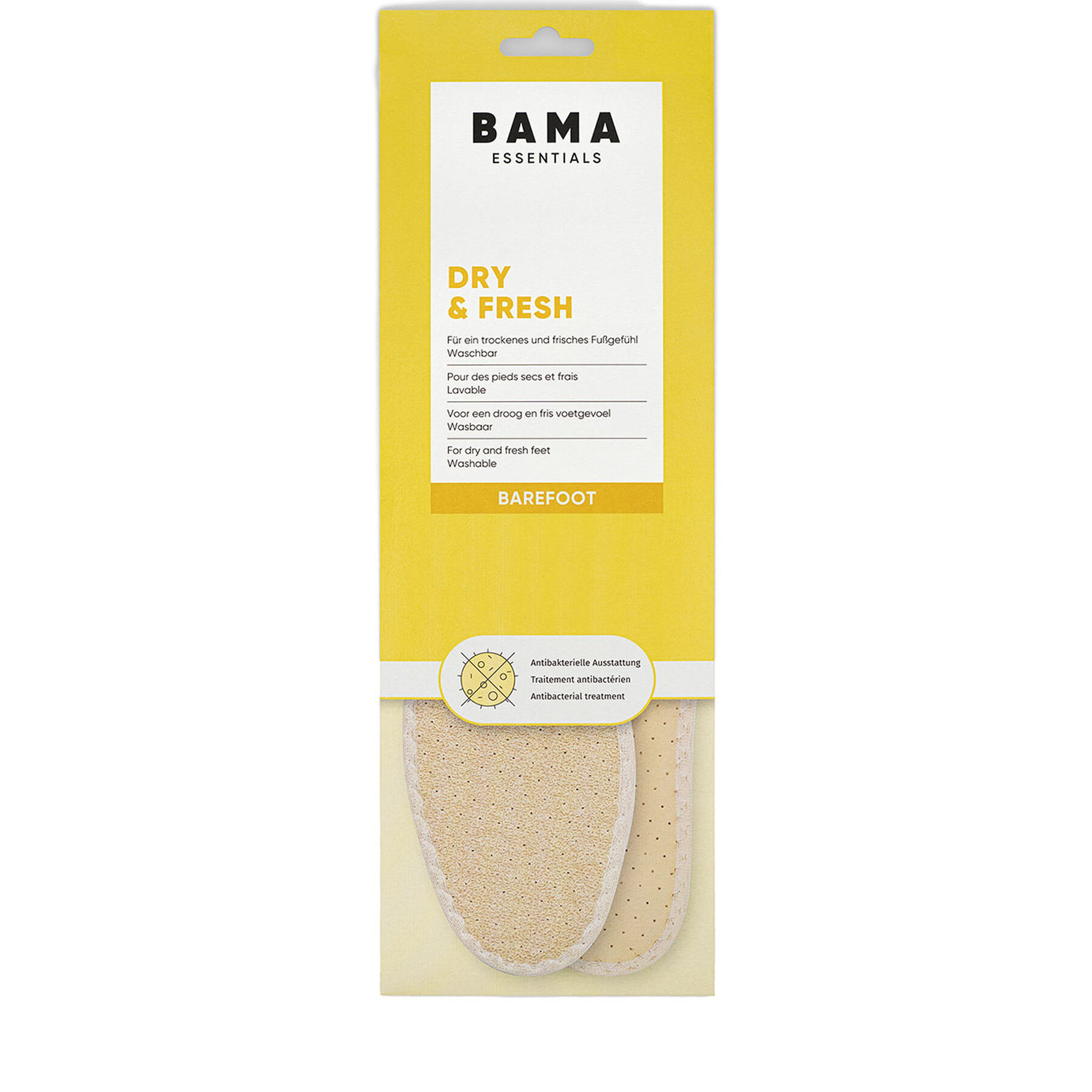 Betétek Bama, Méret: 46/47, Bézs, Essentials Wkładka Dry & Fresh 46/47