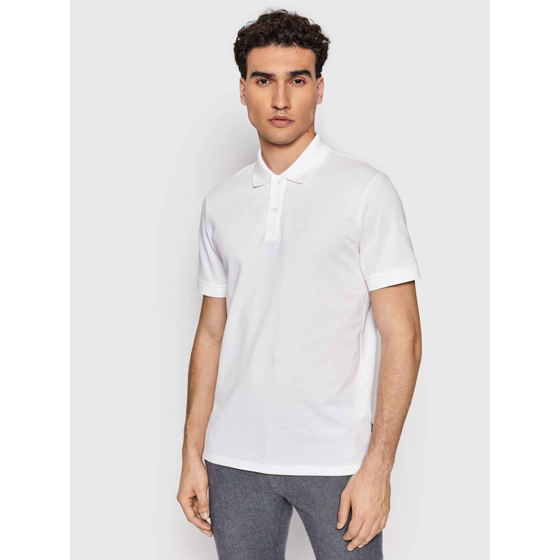 Boss Polo Pallas 50468362 Bianco Regular Fit