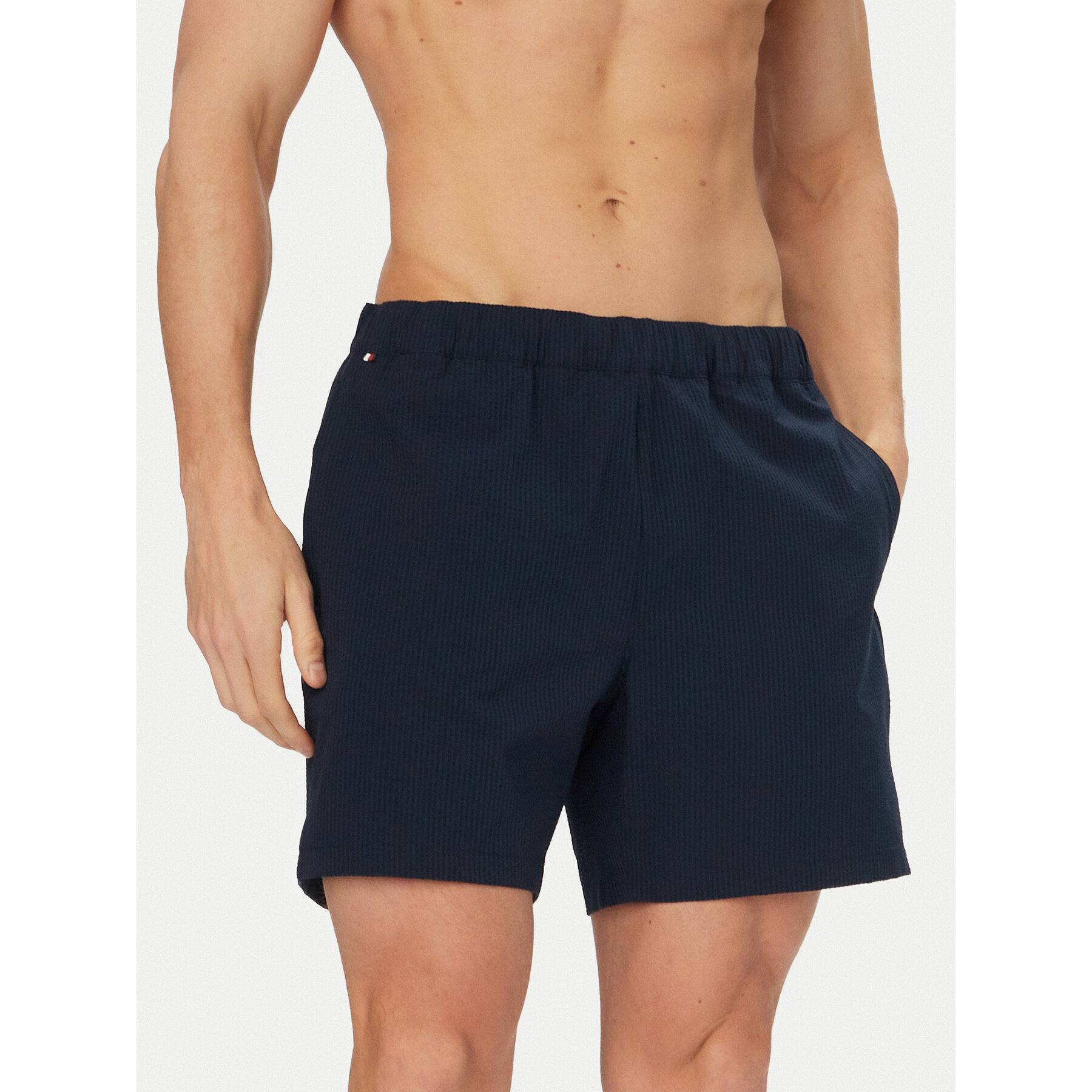 Tommy Hilfiger Sportshorts Dover Performance MW0MW42665 Dunkelblau Regular Fit